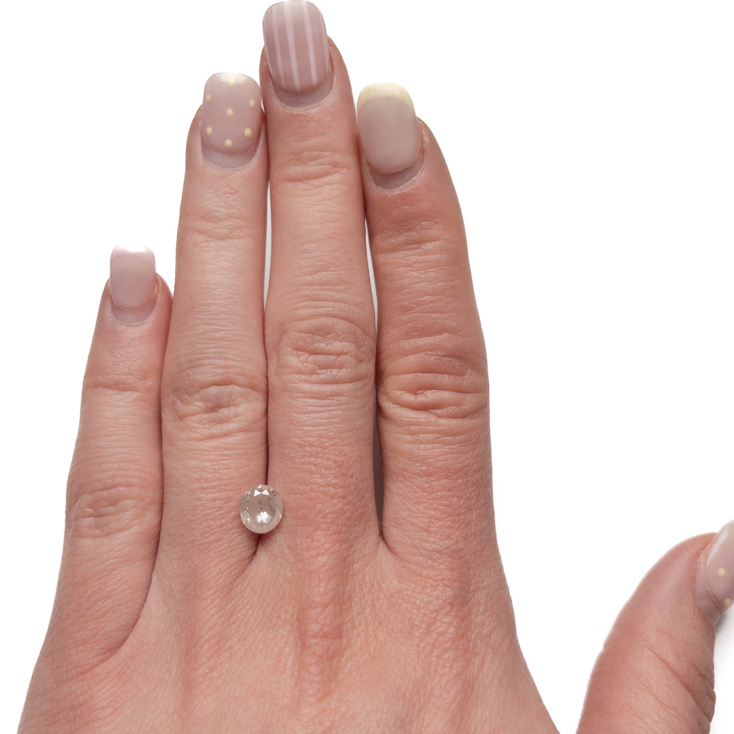 2.02 Carat Icy White Brilliant Cut Oval Diamond