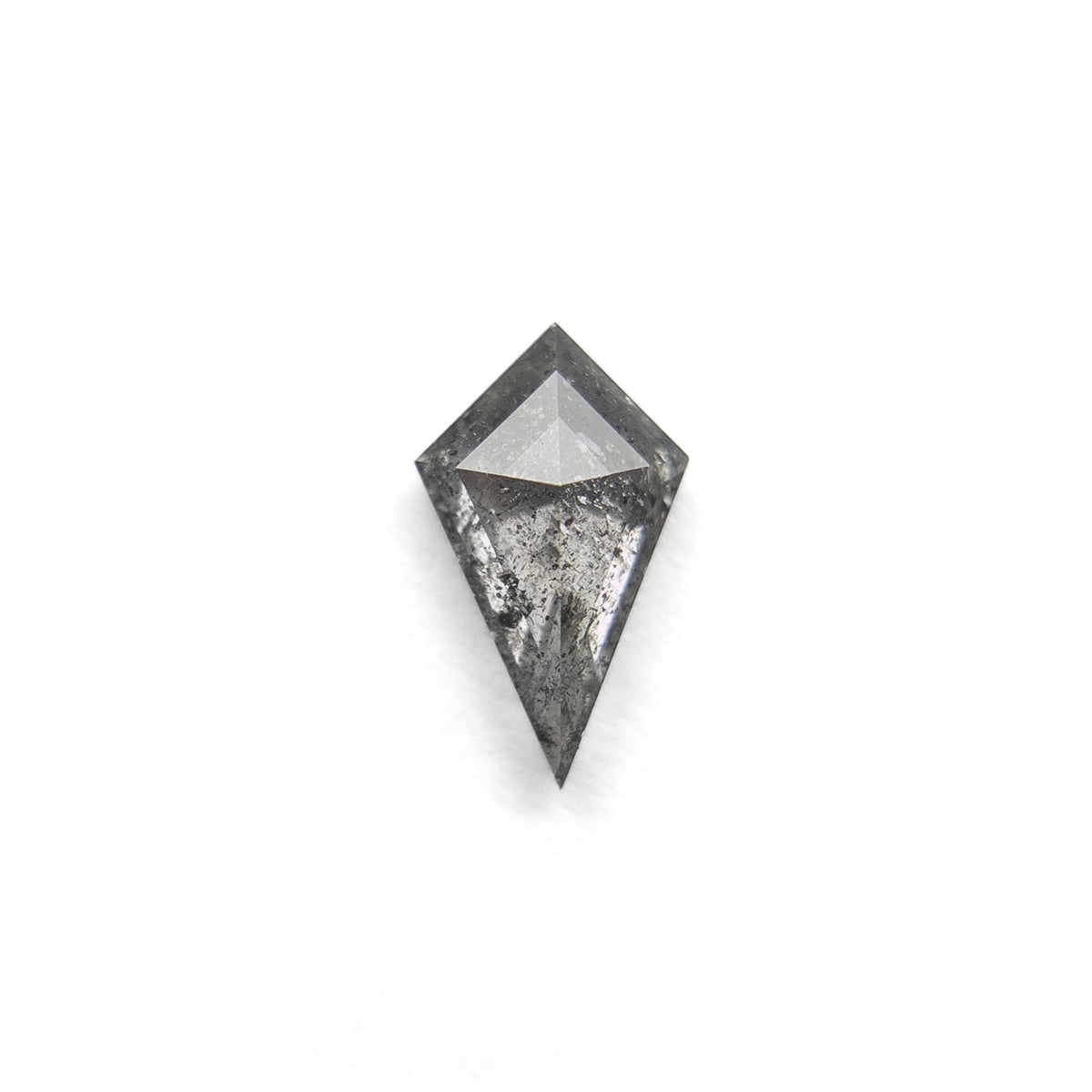 .72 Carat Salt and Pepper Double Cut Kite Diamond