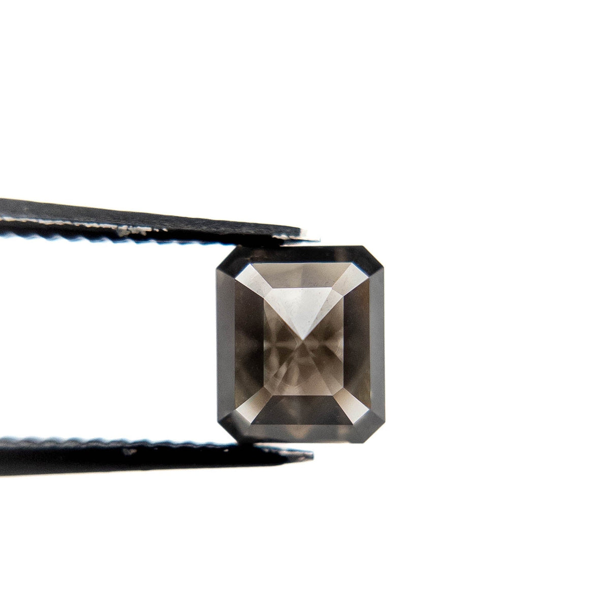 1.86 Carat Black Rose Cut Asscher Diamond