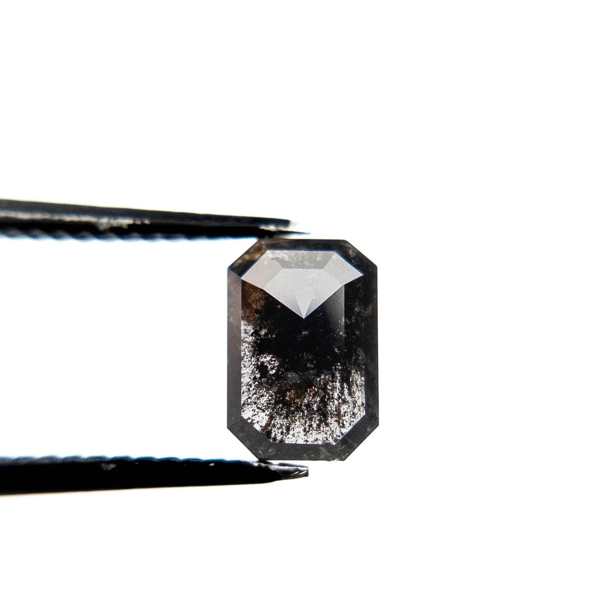 1.10 Carat Black Rose Cut Emerald Diamond