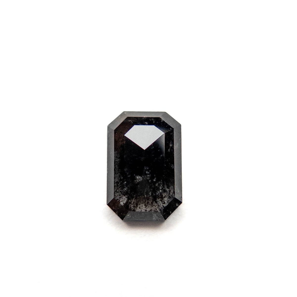 1.10 Carat Black Rose Cut Emerald Diamond