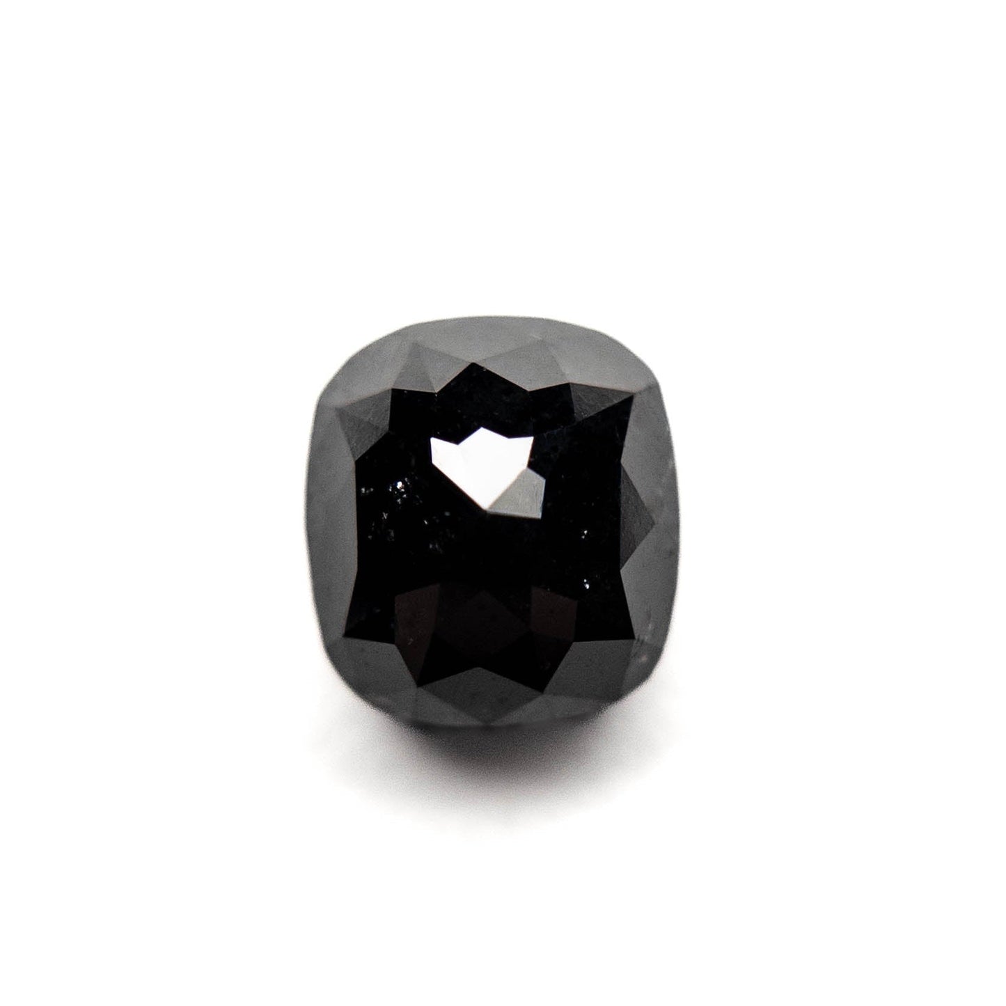 2.90 Carat Black Double Cut Cushion Diamond