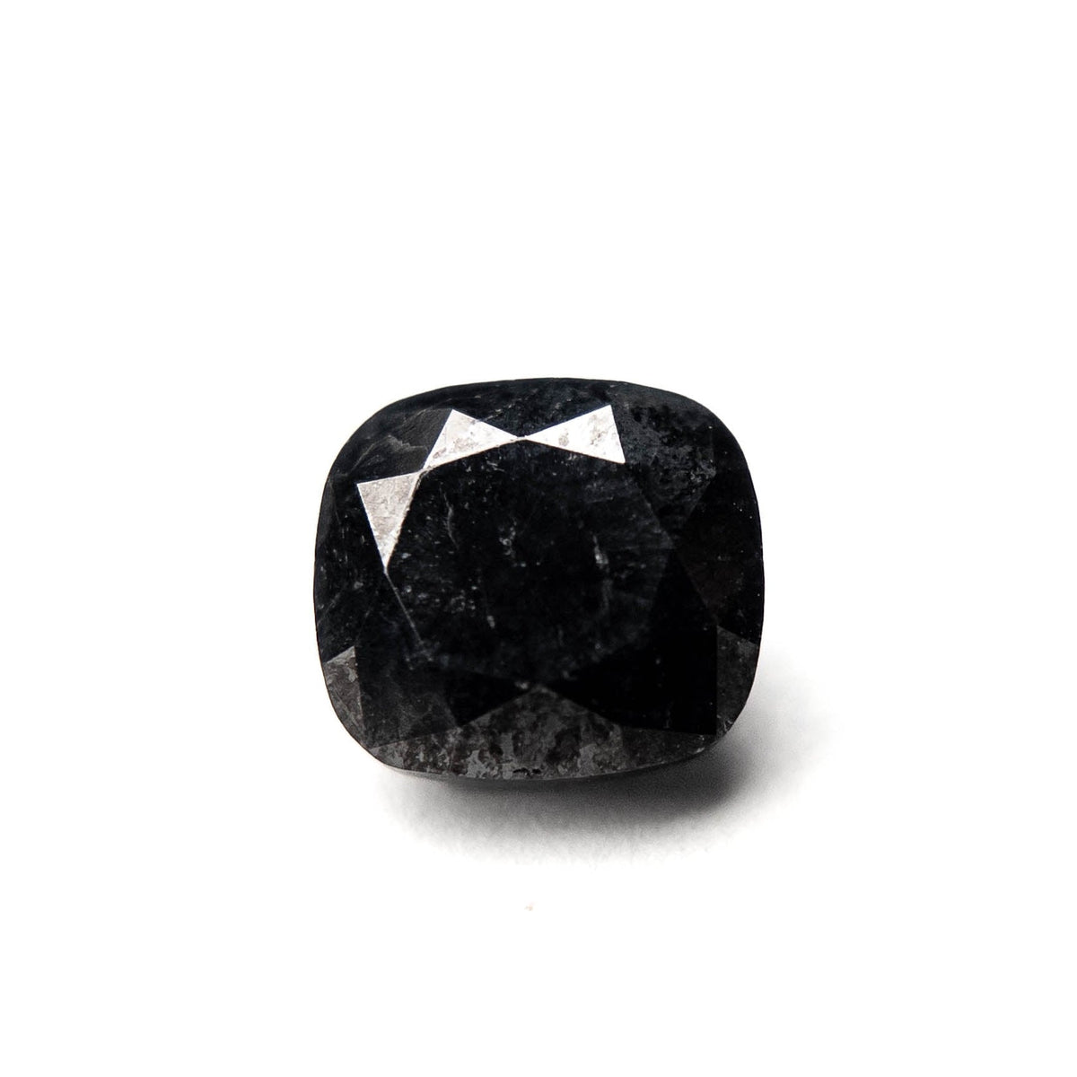 2.90 Carat Black Double Cut Cushion Diamond