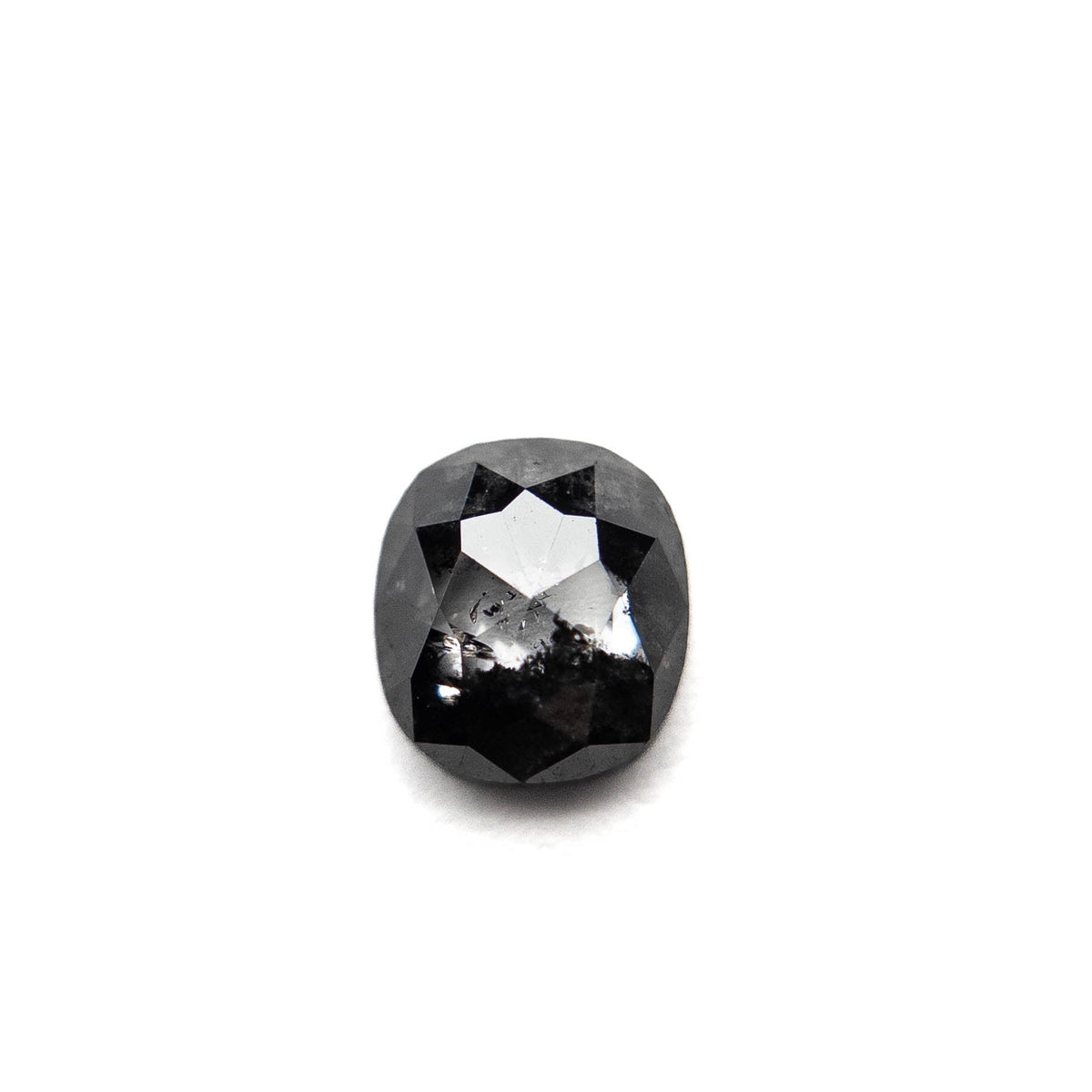 1.16 Carat Black Rose Cut Cushion Diamond
