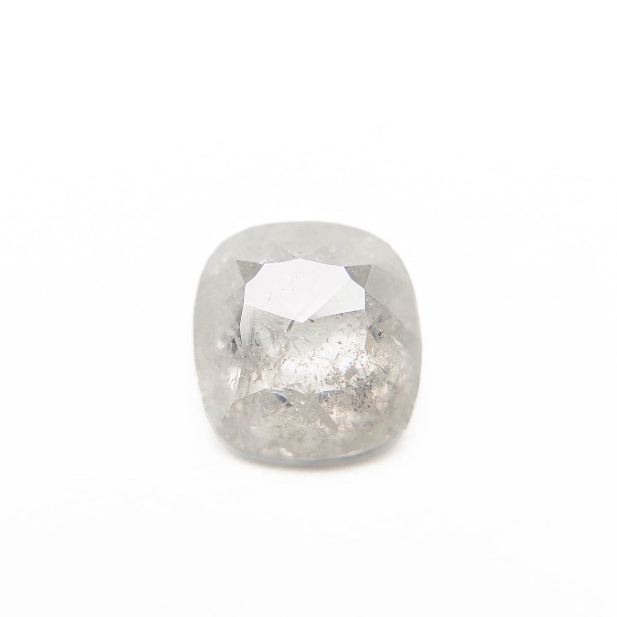 1.43 Carat Icy White Rose Cut Cushion Diamond
