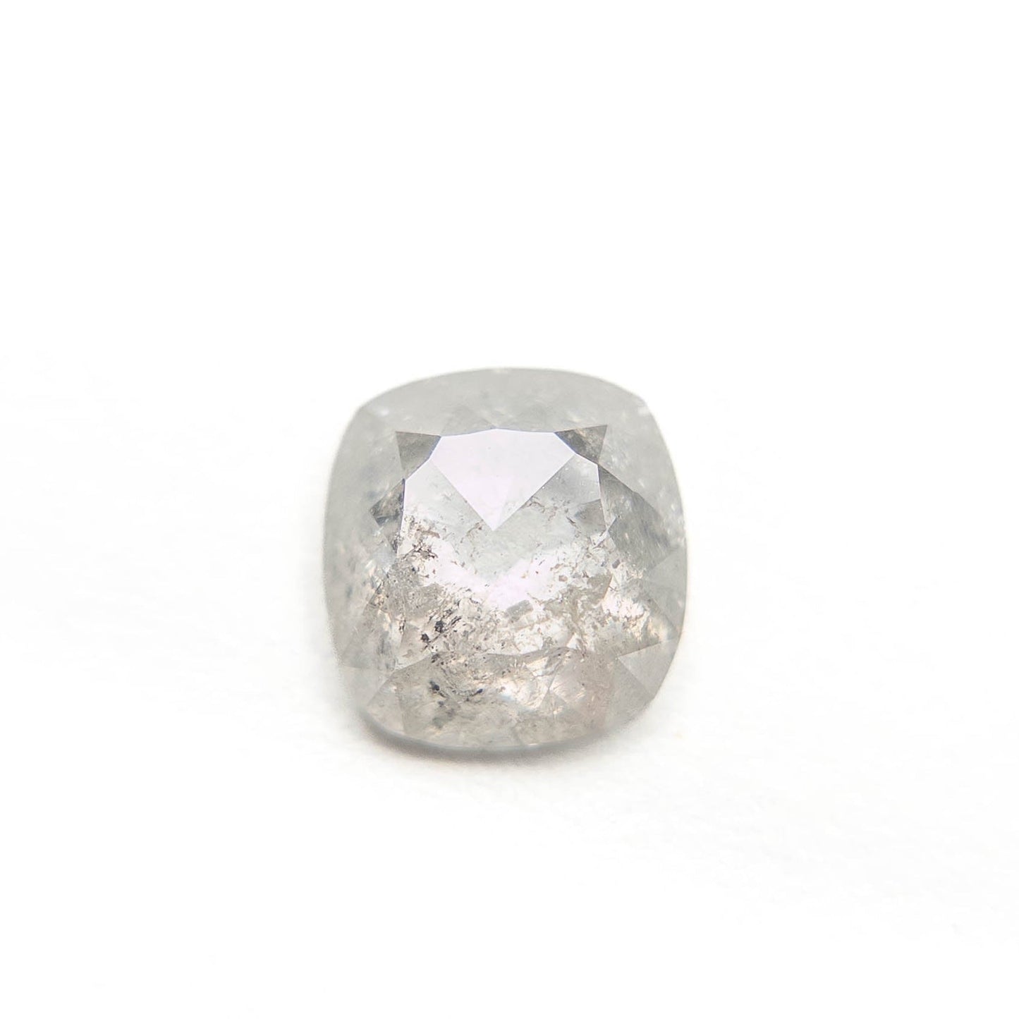1.45 Carat Icy Salt and Pepper Rose Cut Cushion Diamond