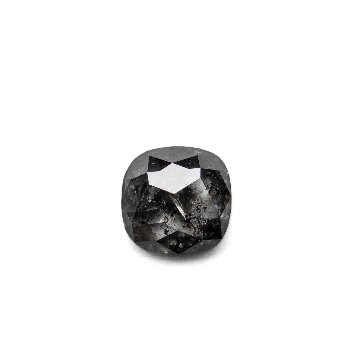1.22 Carat Black Rose Cut Cushion Diamond