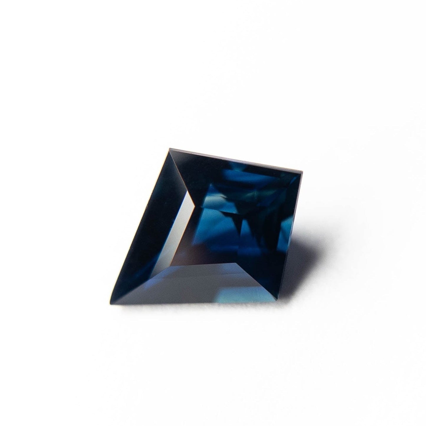1.92 Carat Deep Blue Double Cut Kite Tanzanian Sapphire