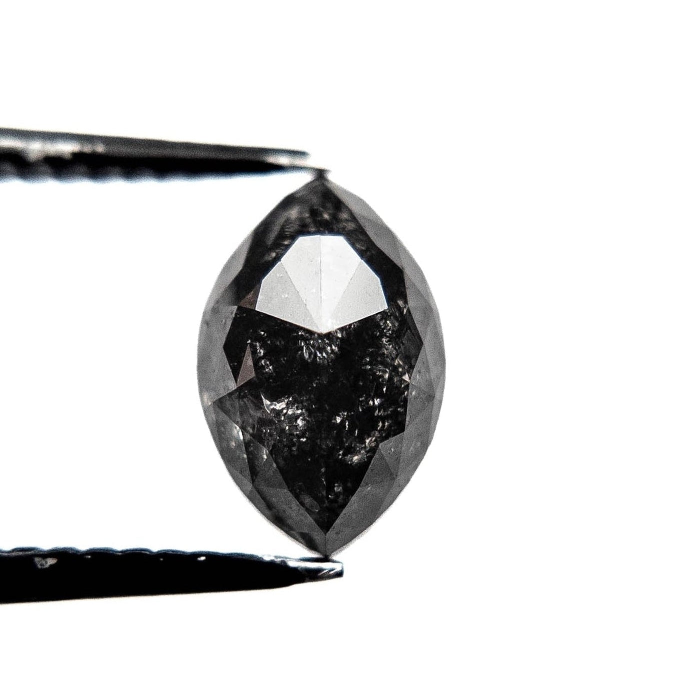 2.06 Carat Black Rose Cut Marquise Diamond
