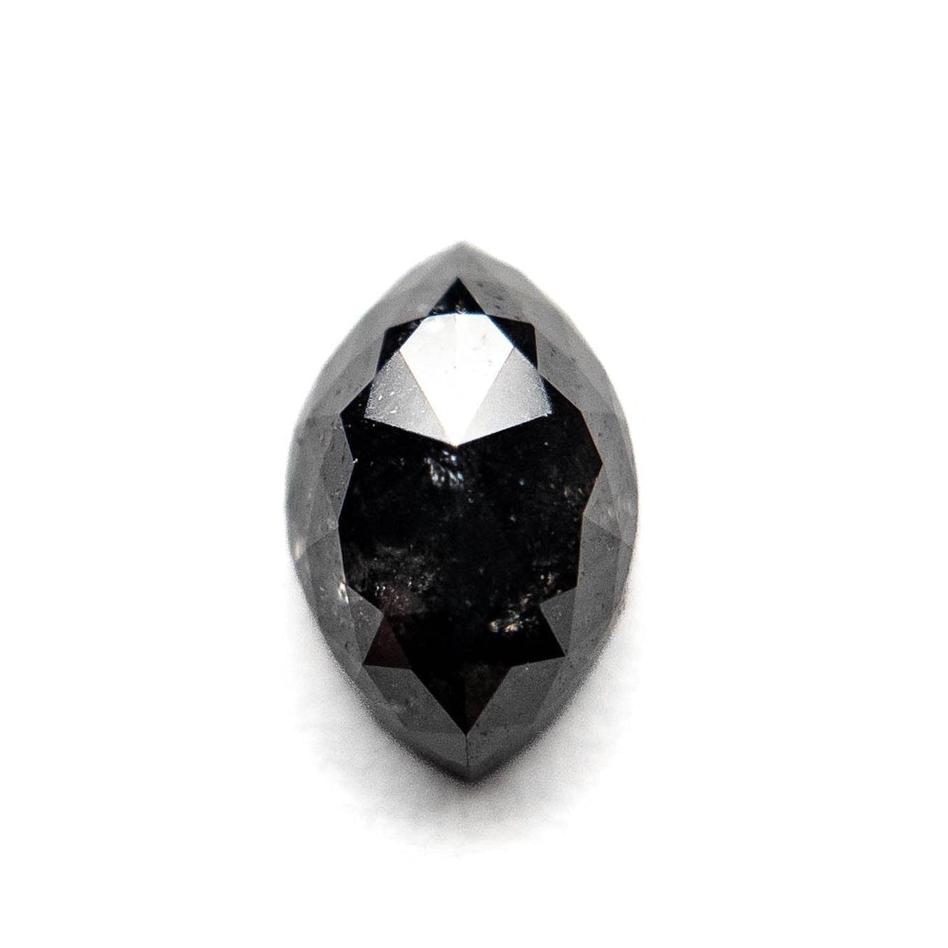 2.06 Carat Black Rose Cut Marquise Diamond