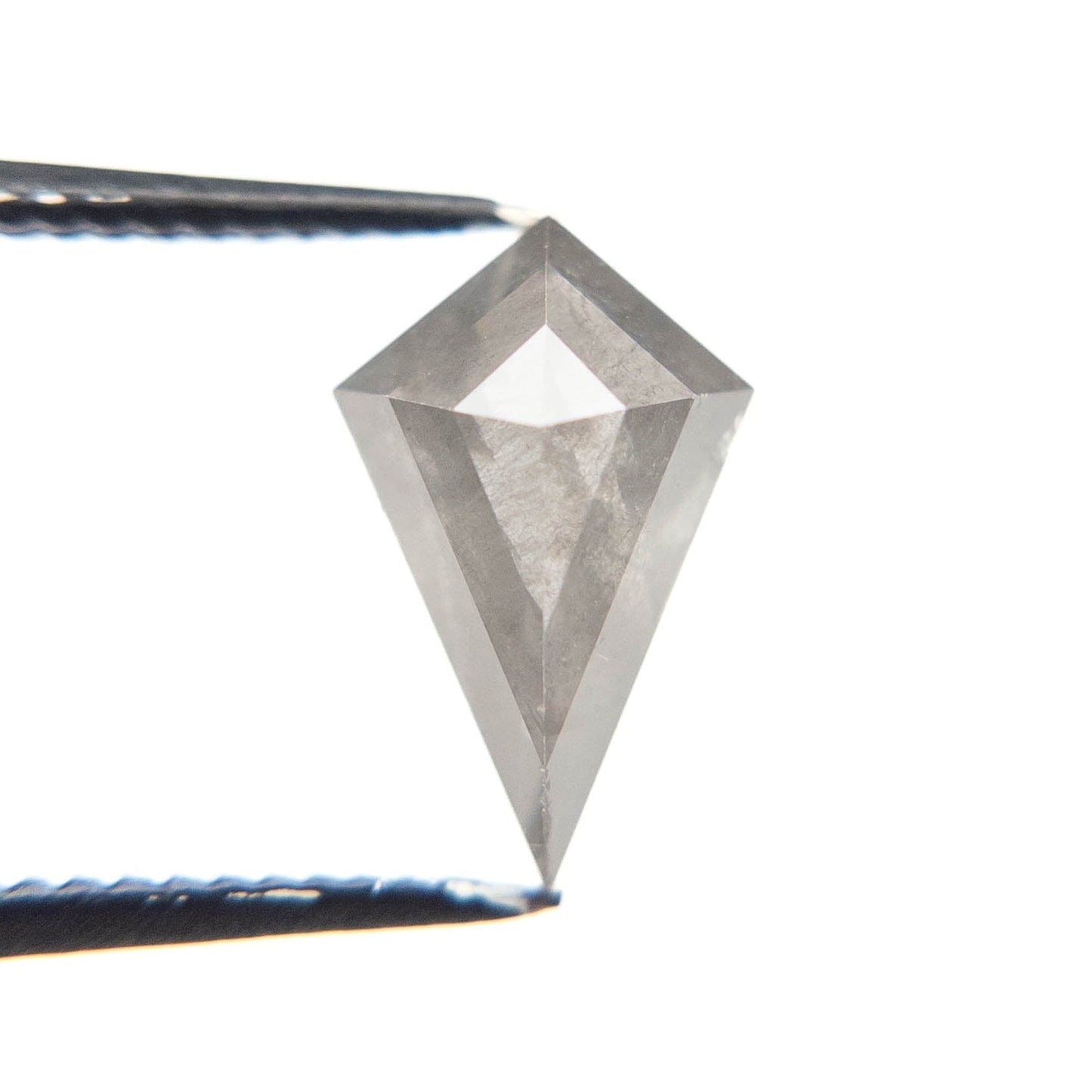 2.13 Carat Salt and Pepper Rose Cut Kite Diamond