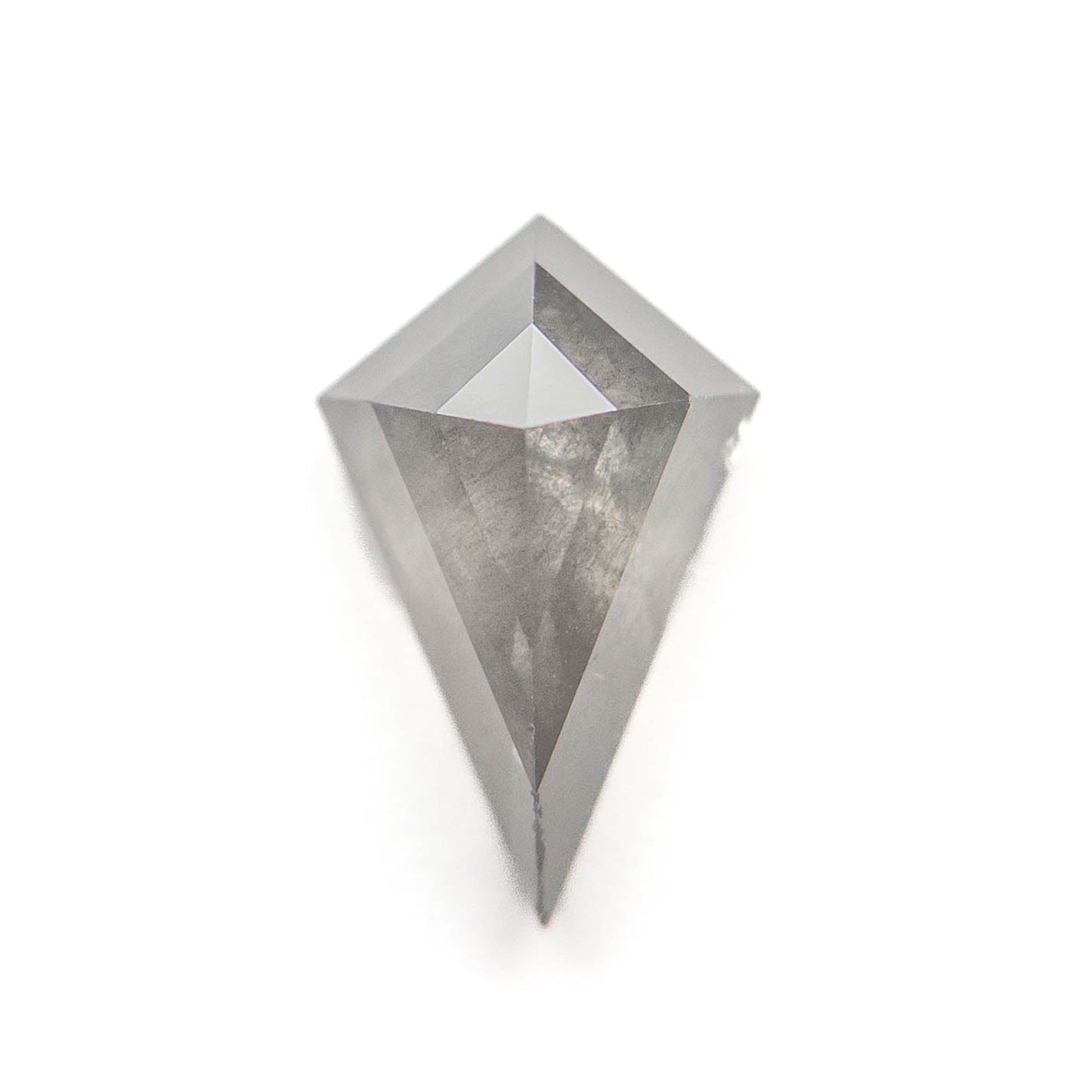 2.13 Carat Salt and Pepper Rose Cut Kite Diamond