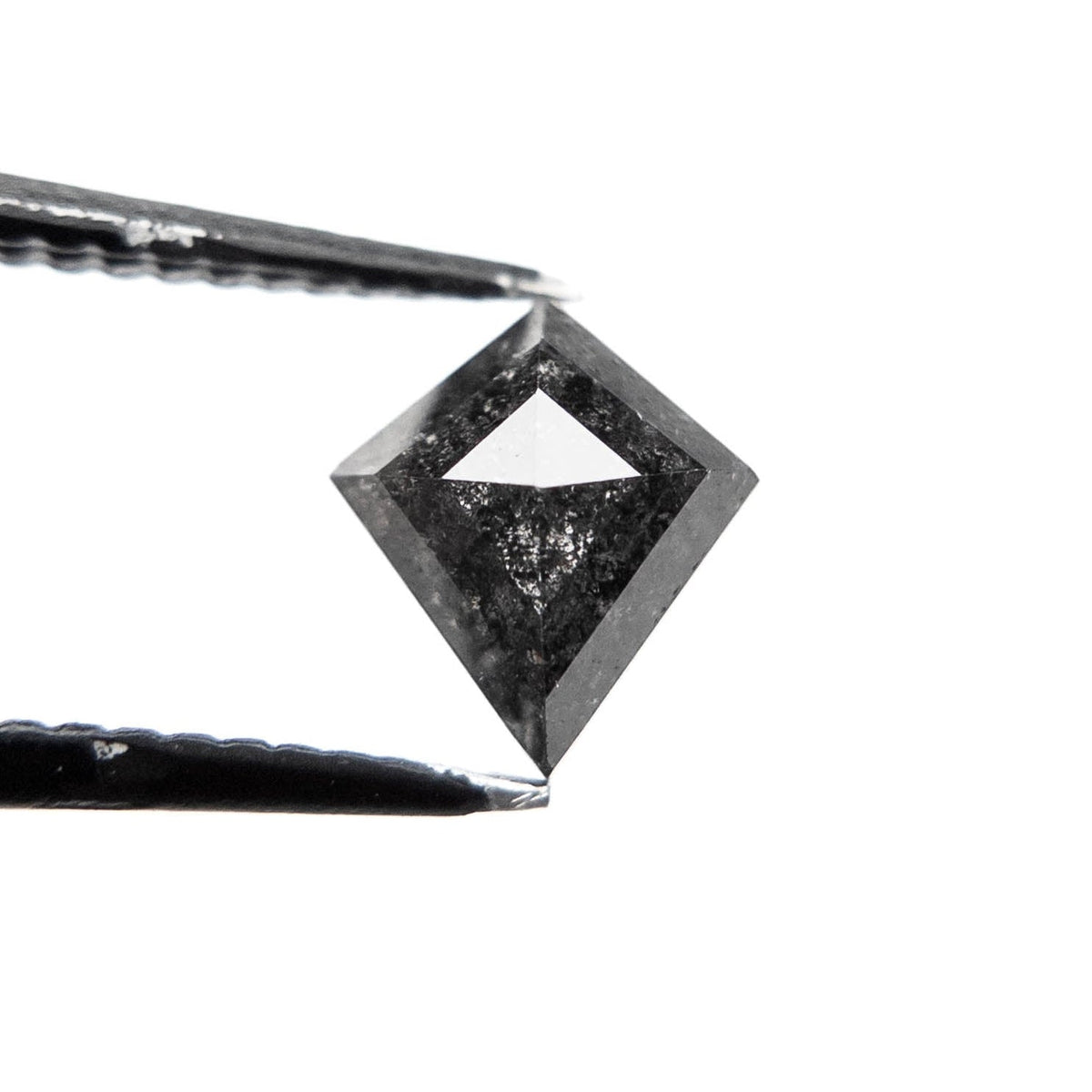 1.06 Carat Black Rose Cut Kite Diamond