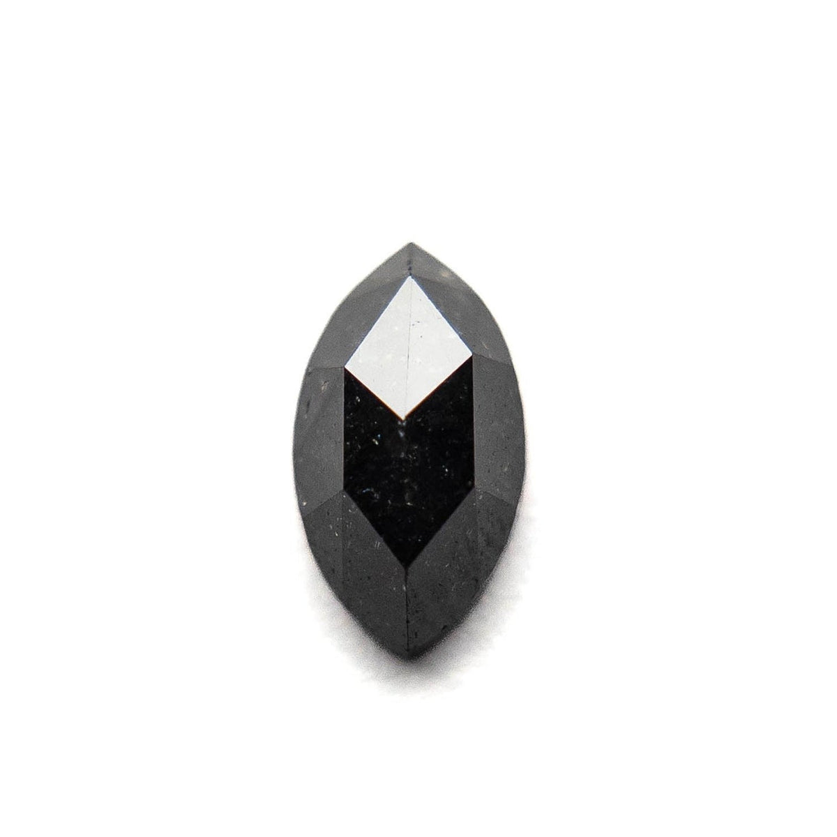 1.21 Carat Black Rose Cut Marquise Diamond