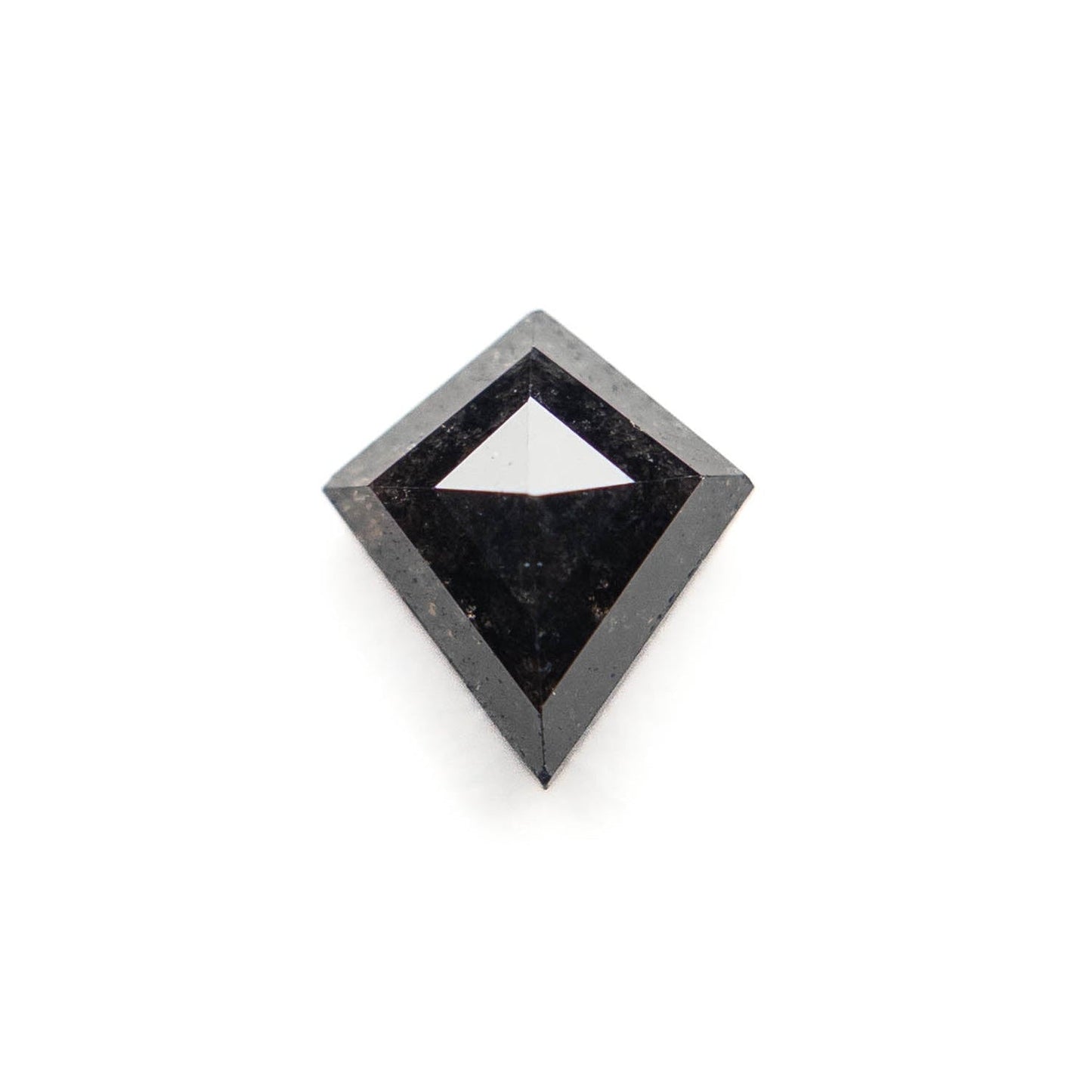 1.06 Carat Black Rose Cut Kite Diamond