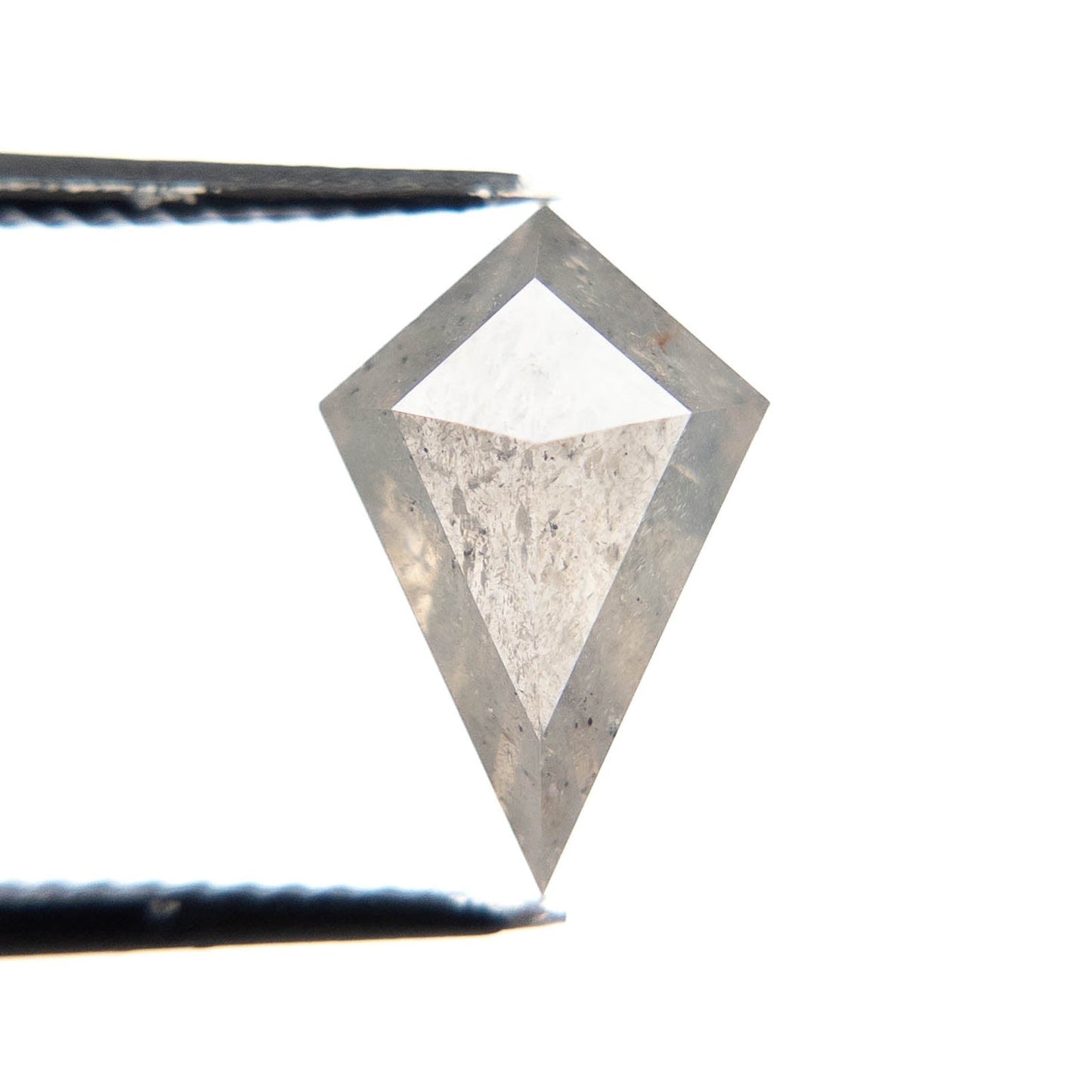 2.36 Carat Icy Salt and Pepper Double Cut Kite Diamond