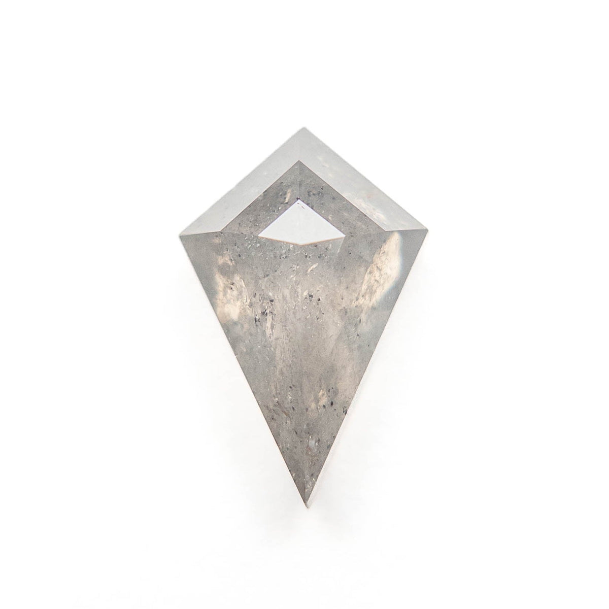 2.36 Carat Icy Salt and Pepper Double Cut Kite Diamond