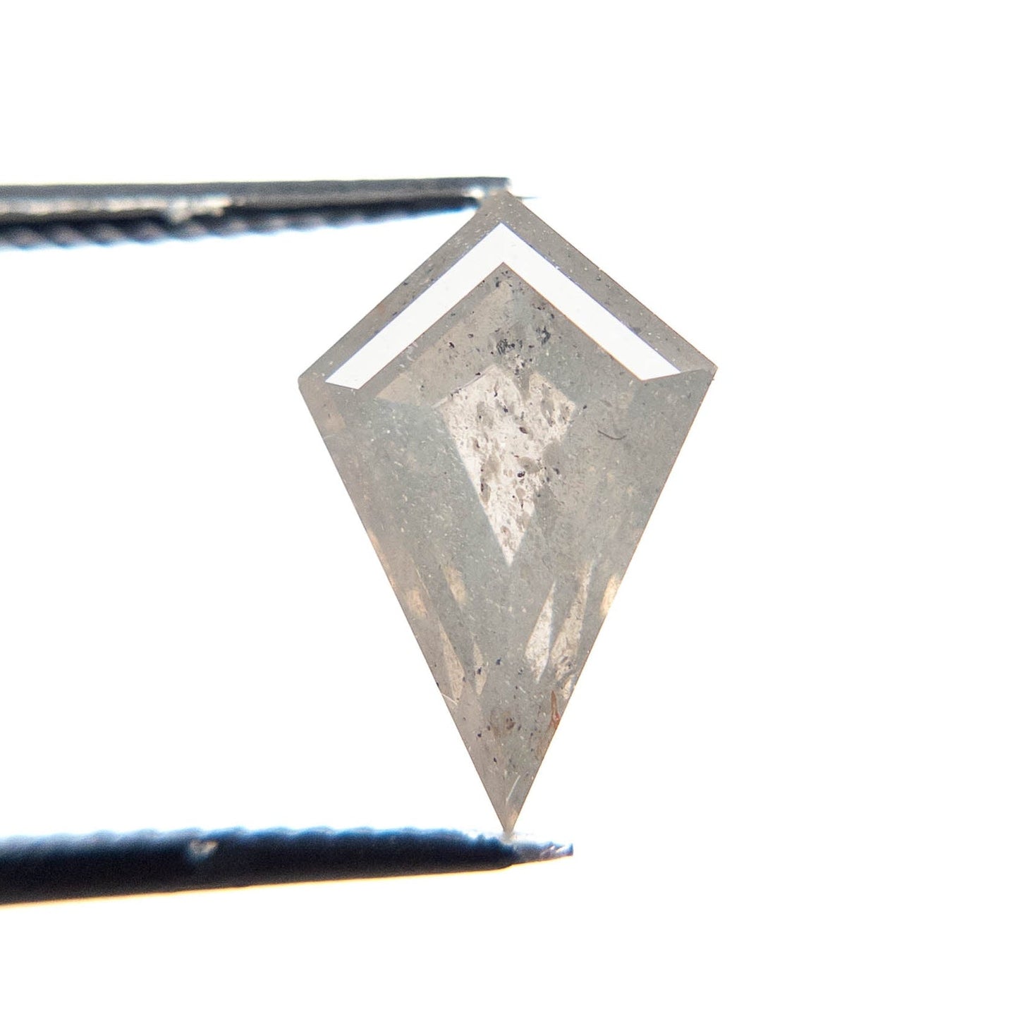 2.36 Carat Icy Salt and Pepper Double Cut Kite Diamond