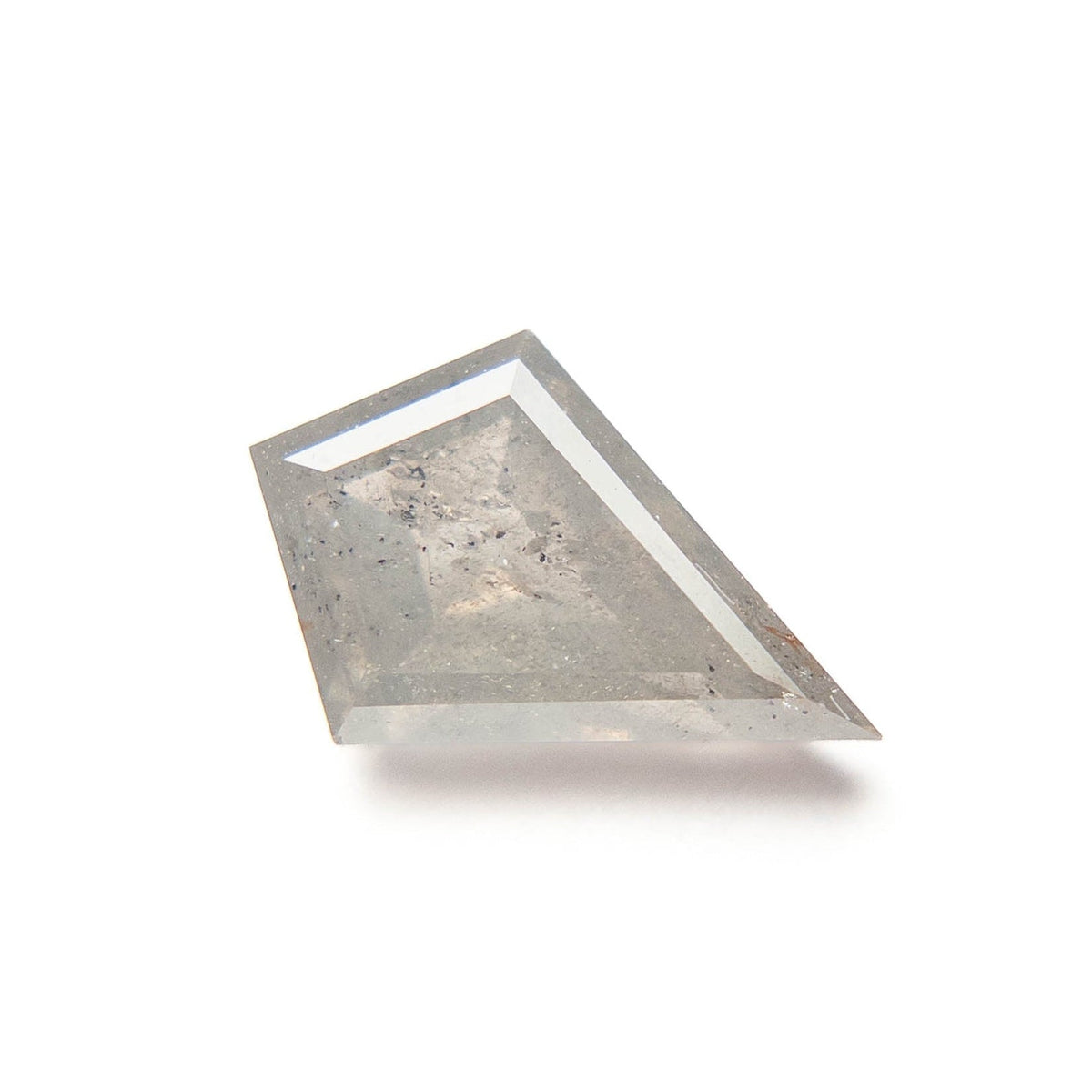 2.36 Carat Icy Salt and Pepper Double Cut Kite Diamond
