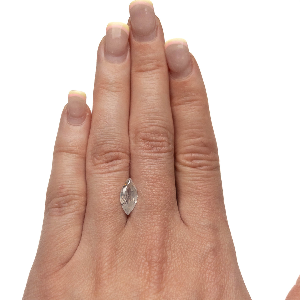 2.25 Carat Icy White Double Cut Marquise Diamond