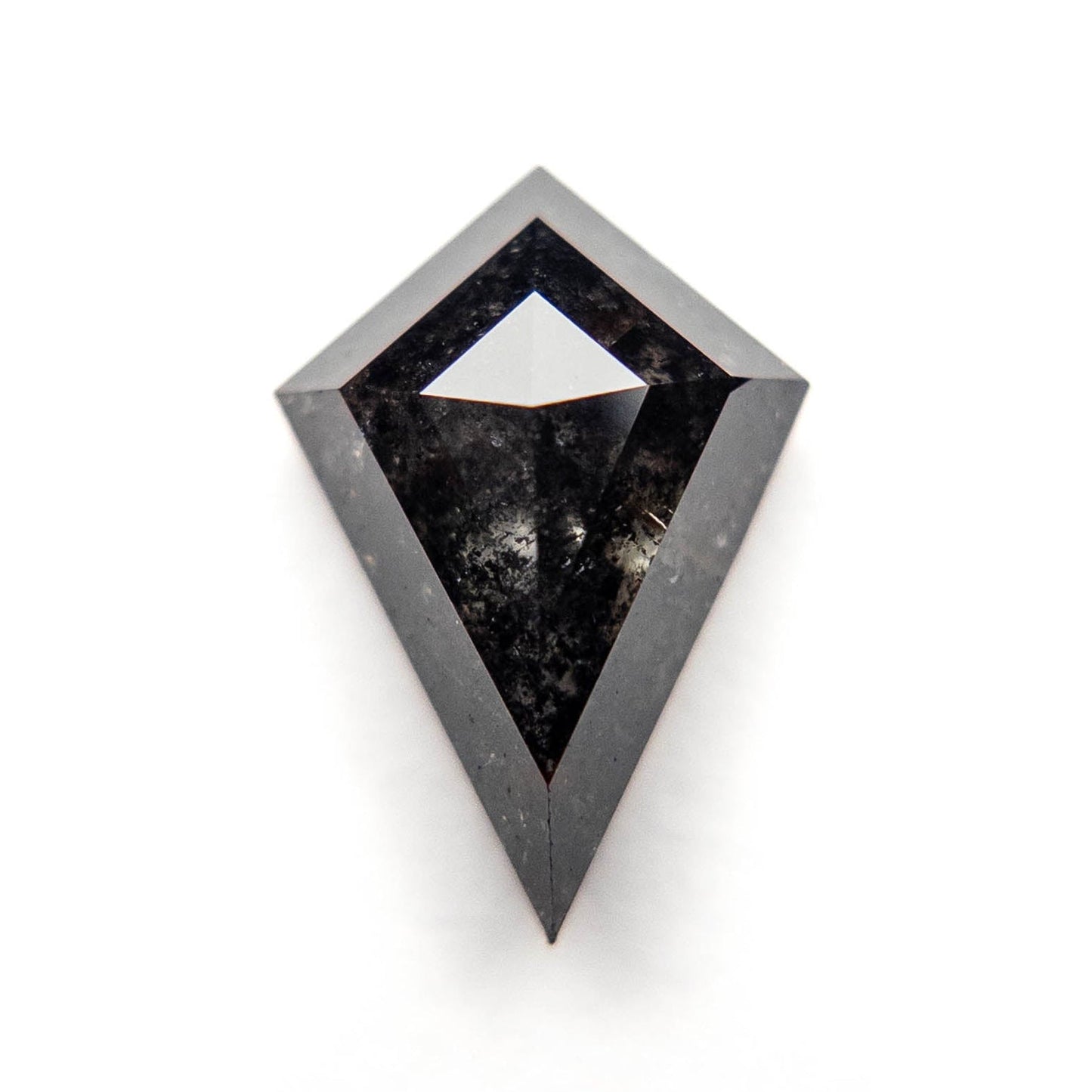 3.18 Carat Black Rose Cut Kite Diamond