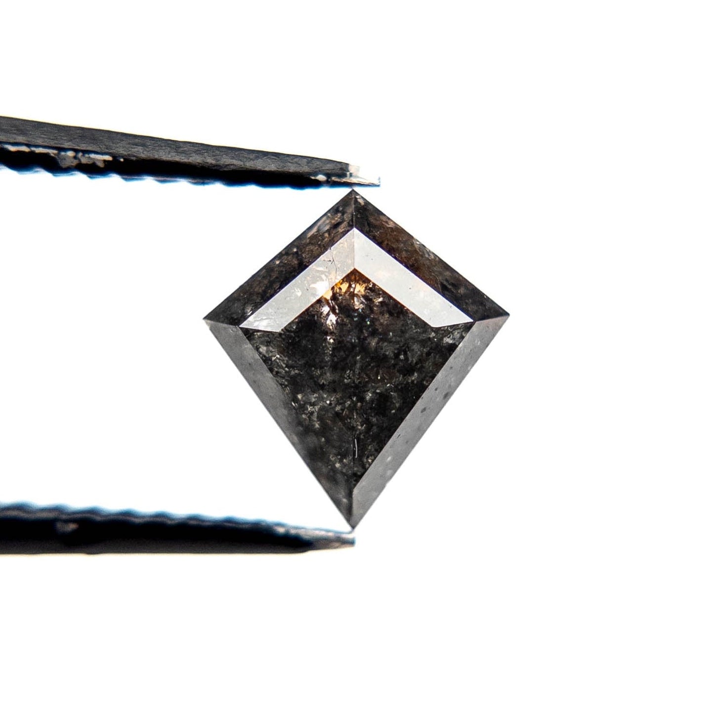 1.21 Carat Black Rose Cut Kite Diamond