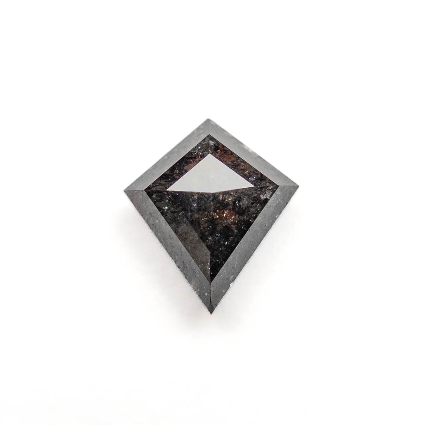 1.21 Carat Black Rose Cut Kite Diamond