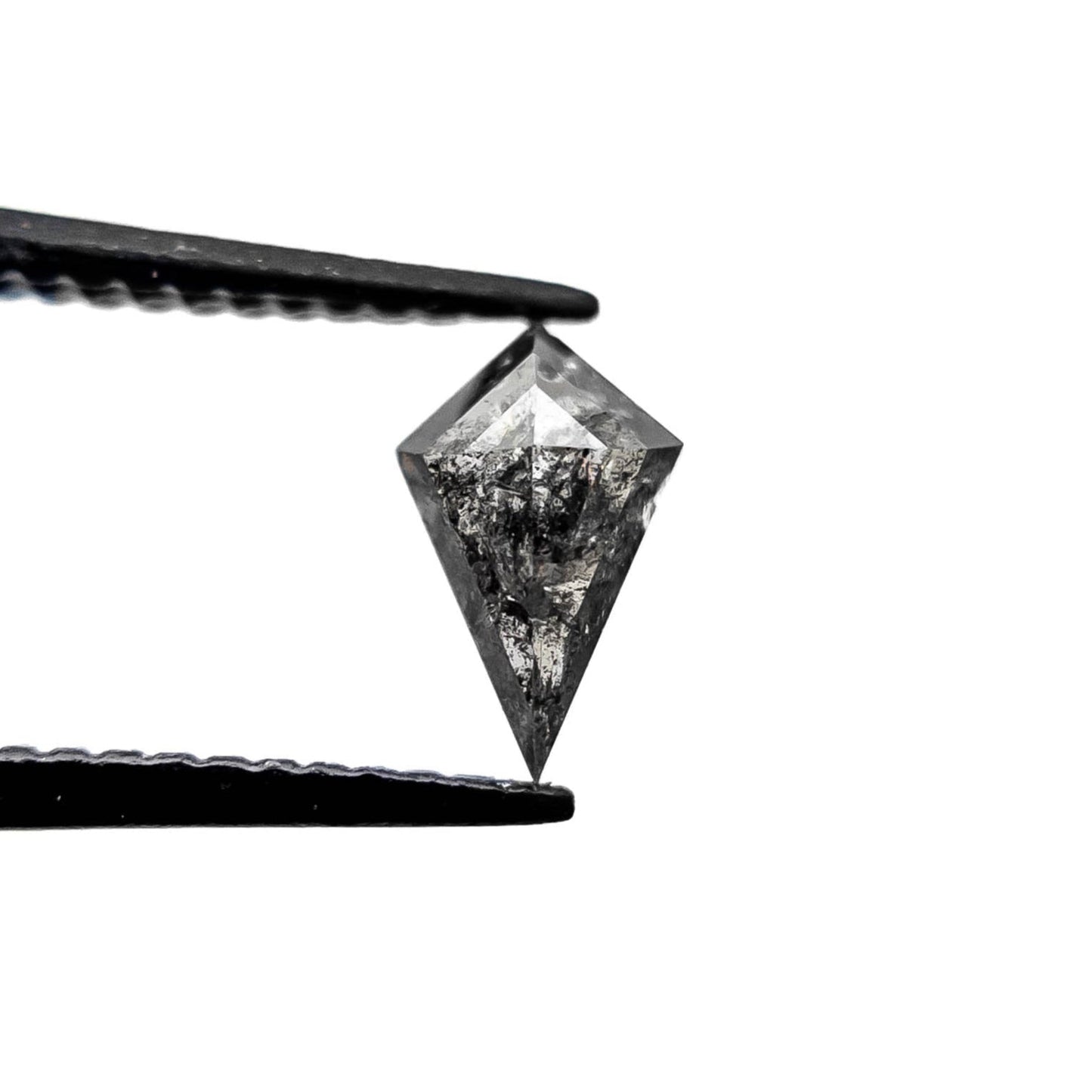 .61 Carat Salt and Pepper Rose Cut Kite Diamond