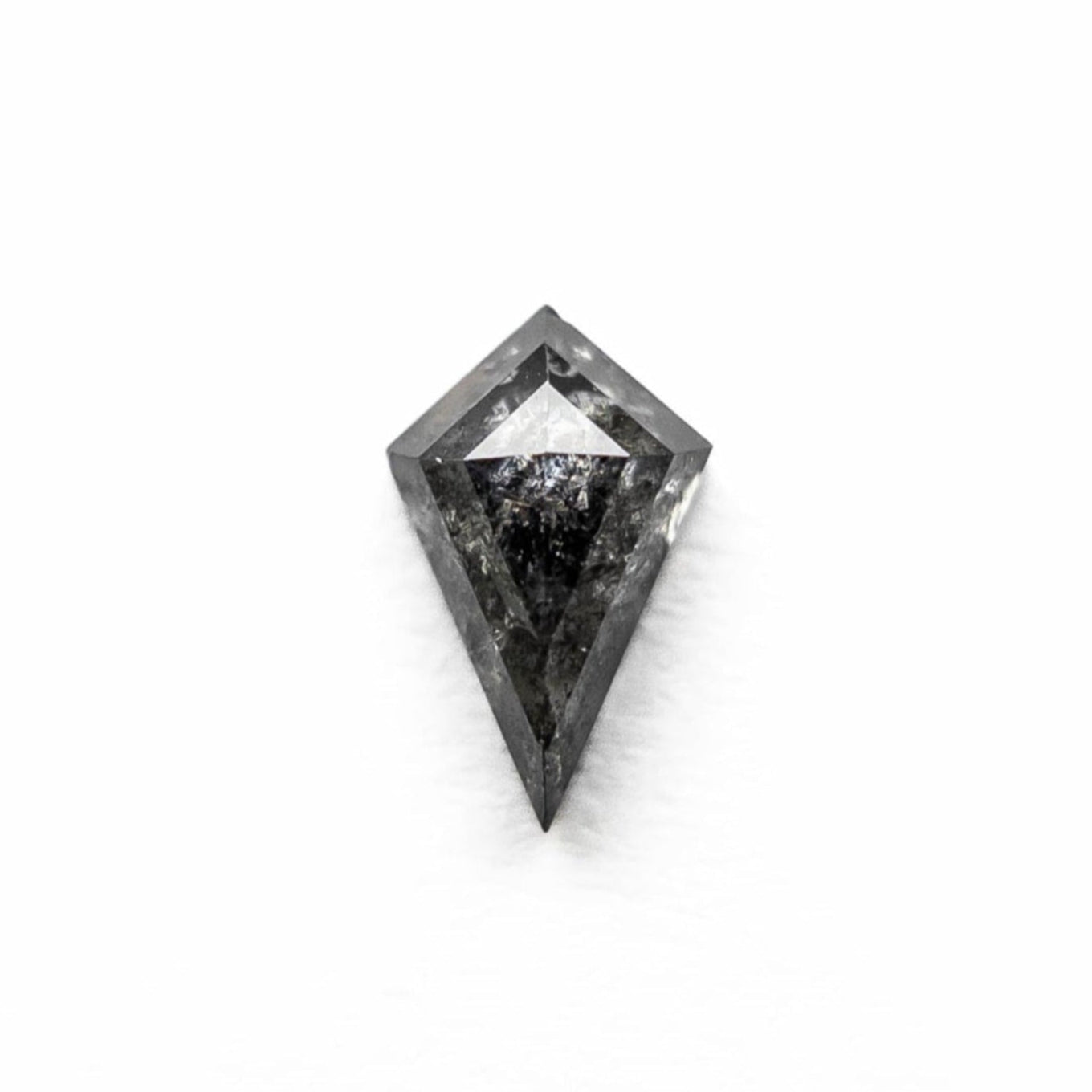 .61 Carat Salt and Pepper Rose Cut Kite Diamond