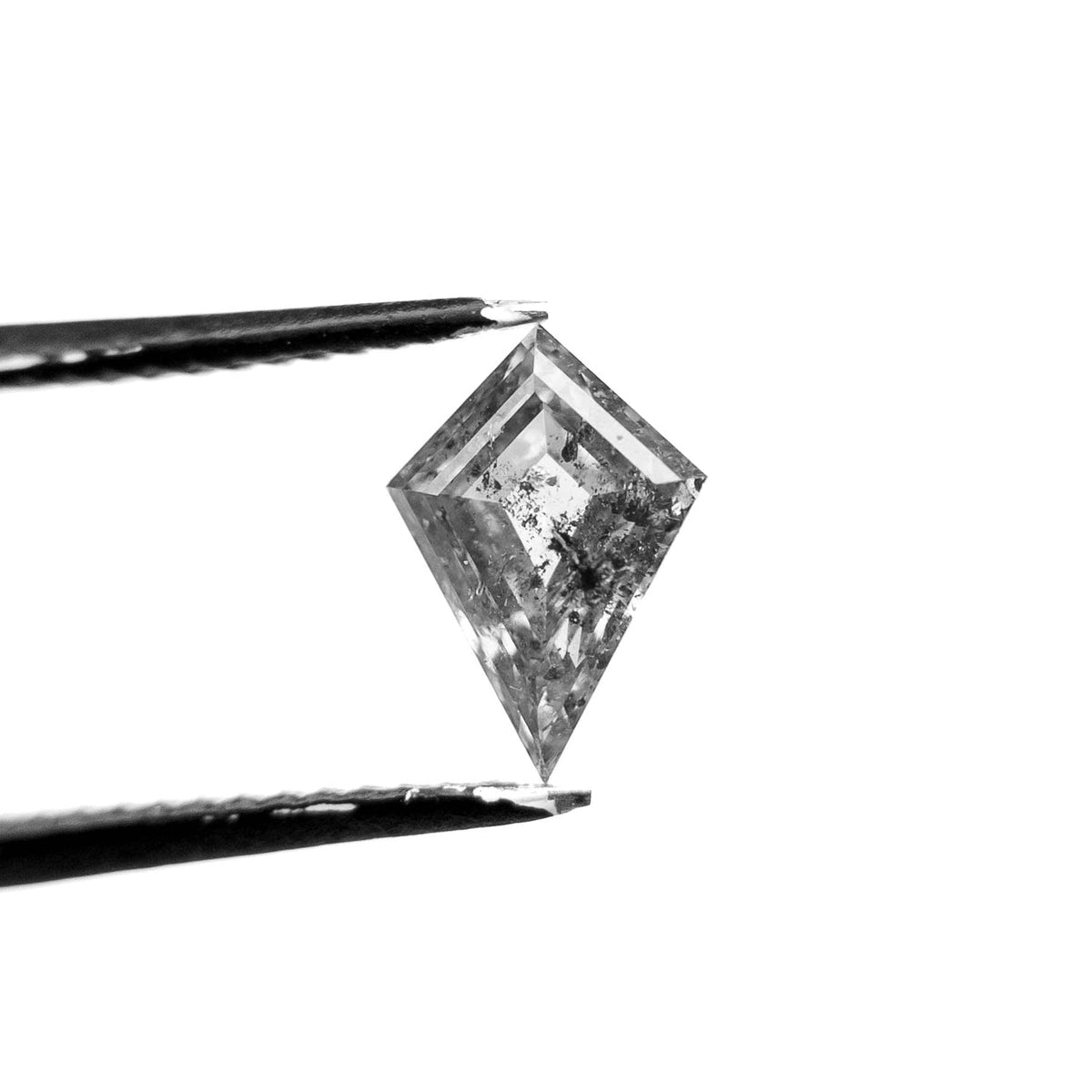 .80 Carat Canadian Salt and Pepper Double Cut Kite Diamond
