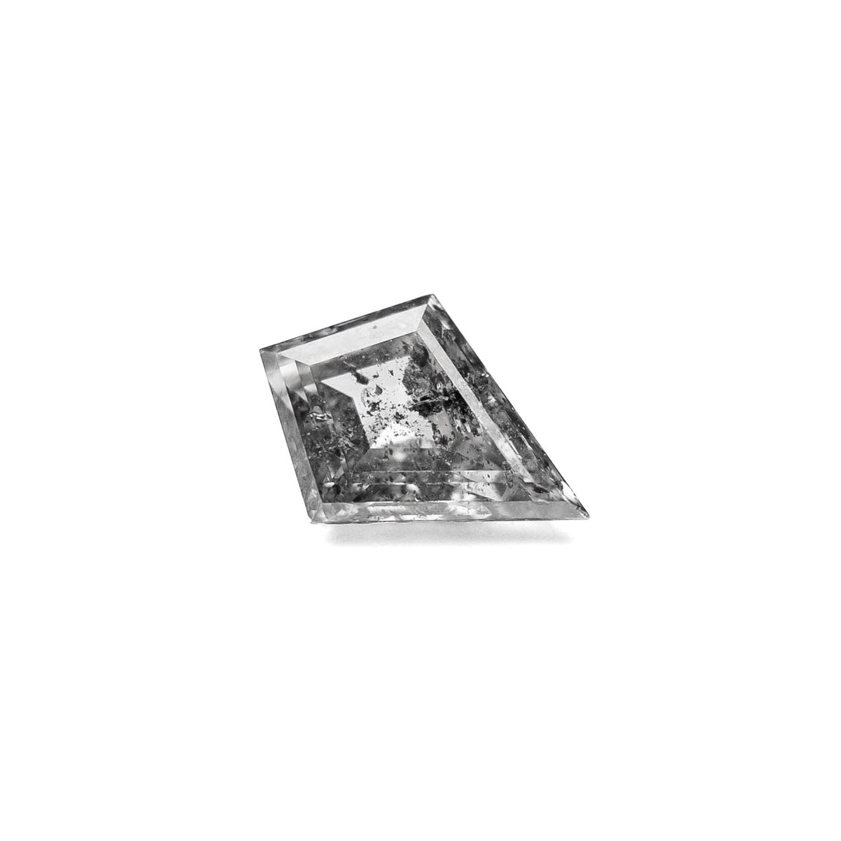 .80 Carat Canadian Salt and Pepper Double Cut Kite Diamond