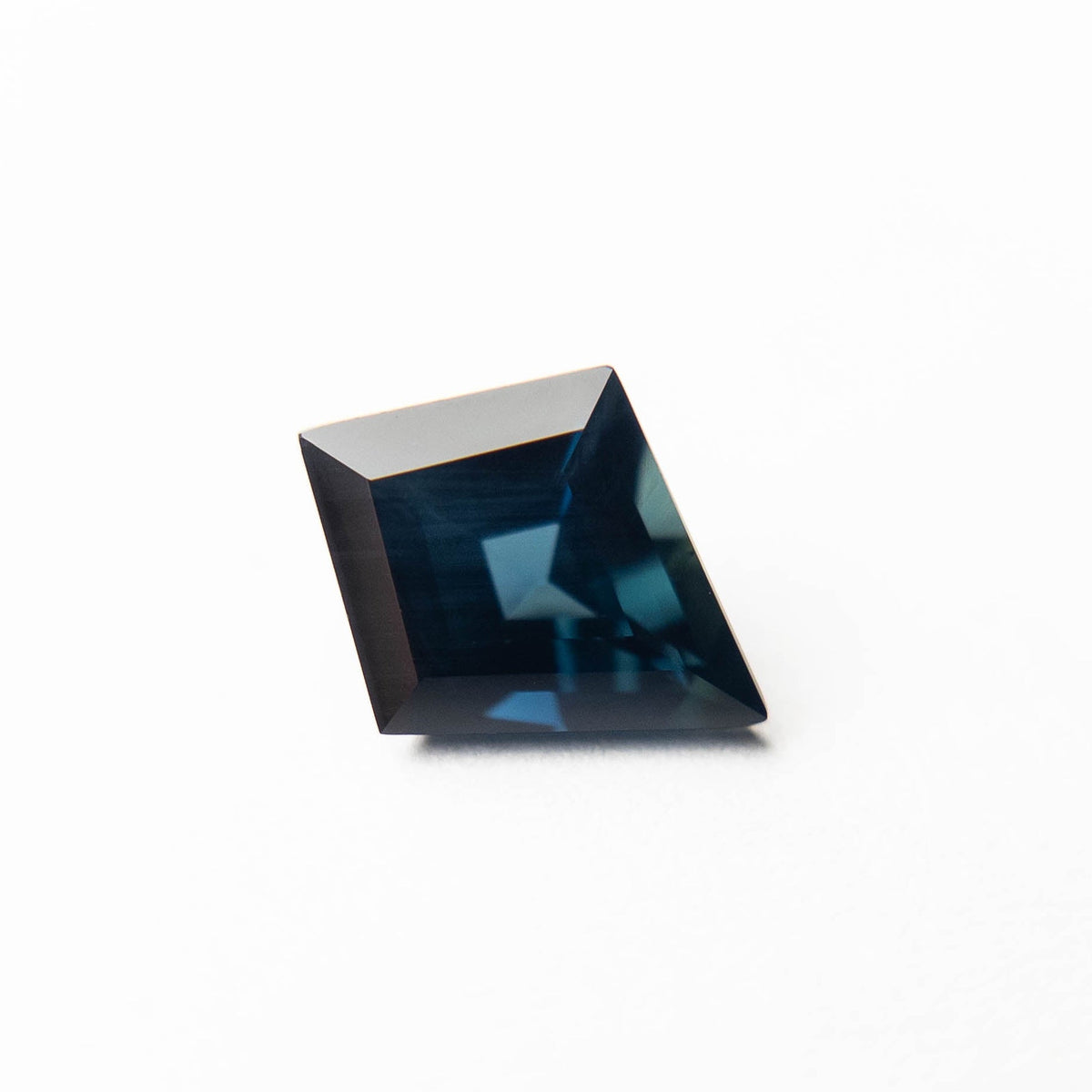 1.92 Carat Deep Blue Step Cut Kite Tanzanian Sapphire