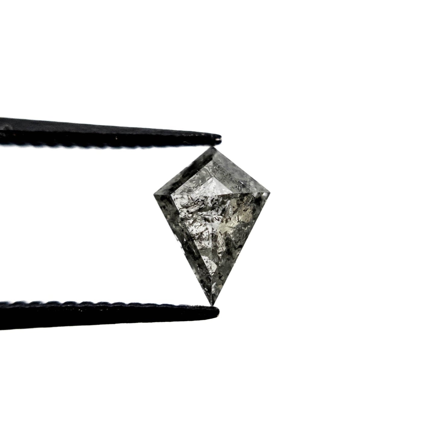 .66 Carat Salt and Pepper Rose Cut Kite Diamond