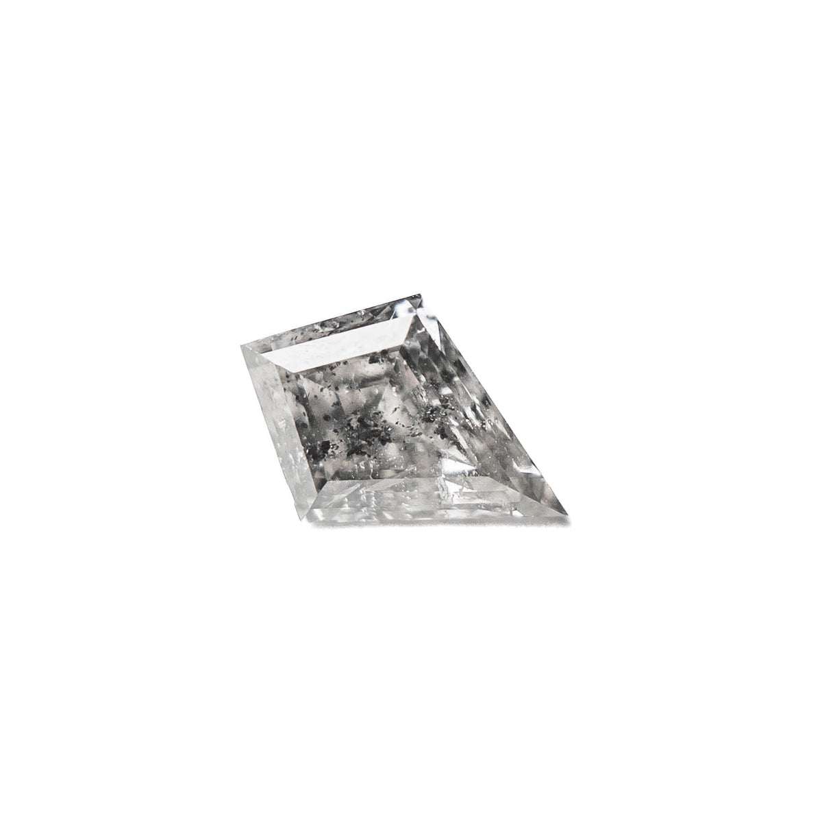 .94 CARAT CANADIAN SALT AND PEPPER DOUBLE CUT KITE DIAMOND