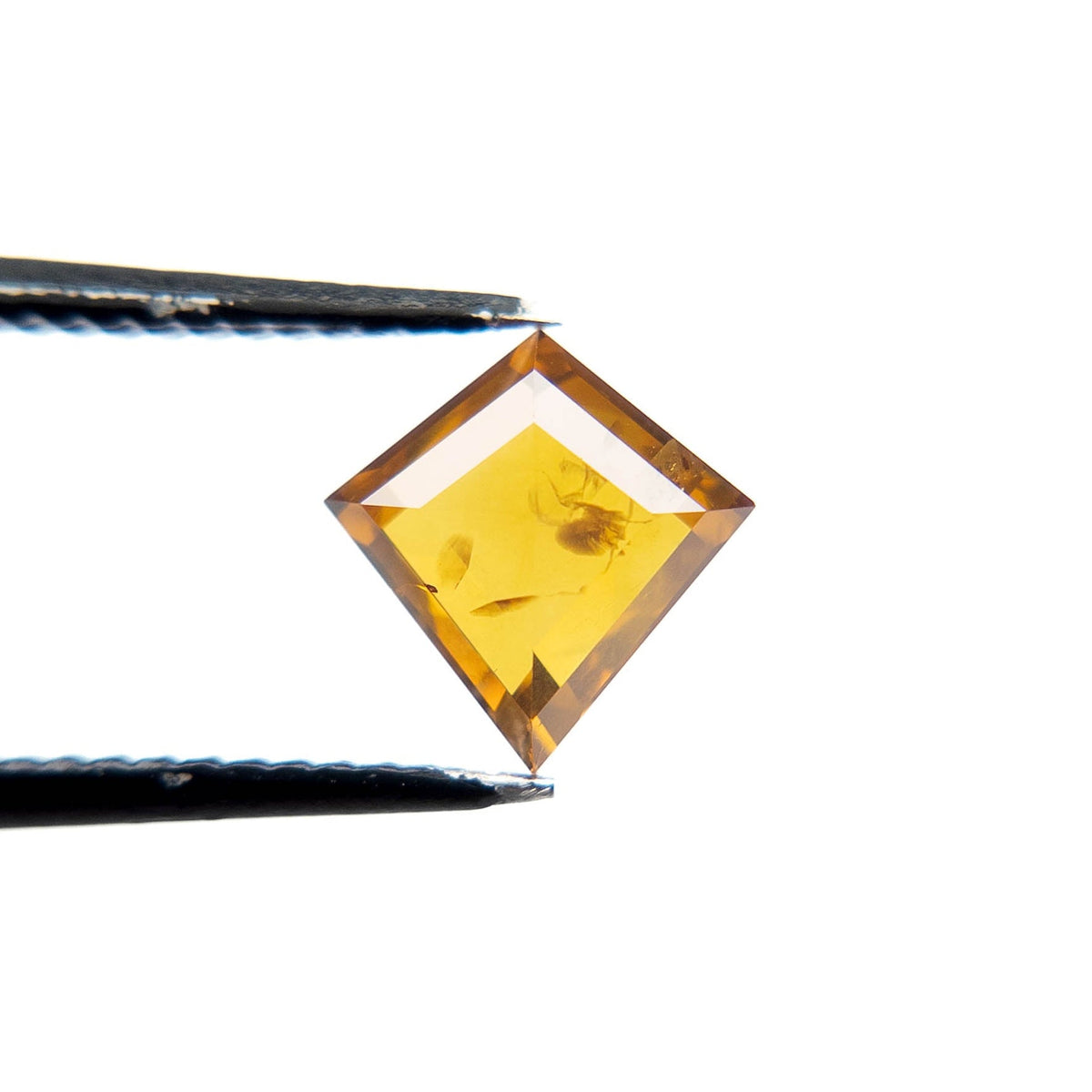 1.23 Carat Yellow Rose Cut Kite Diamond