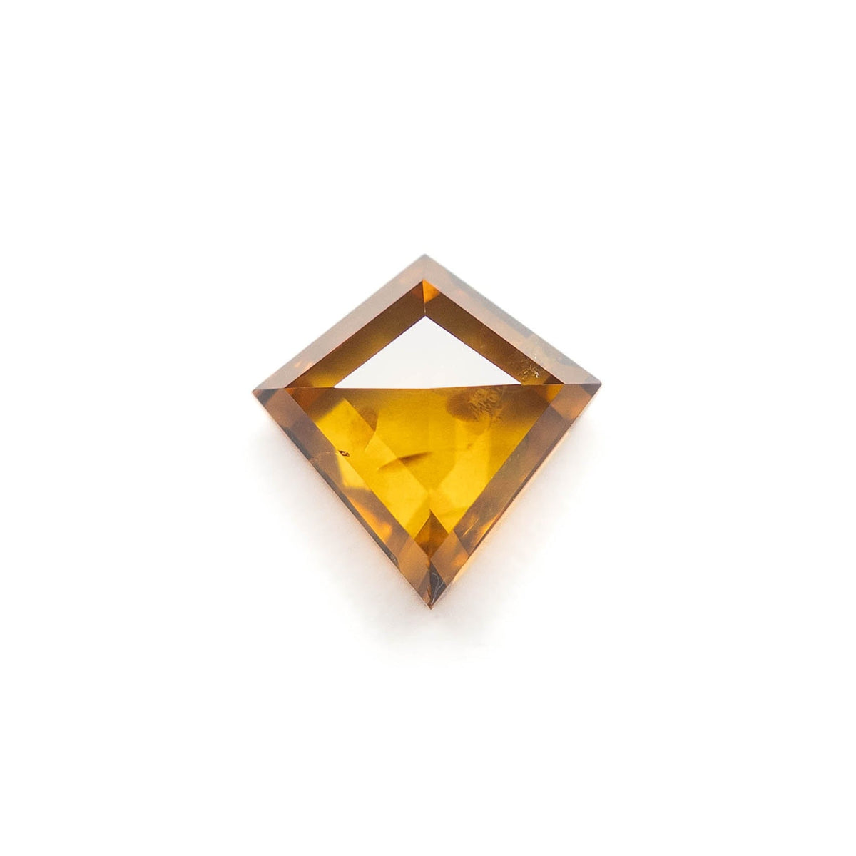 1.23 Carat Yellow Rose Cut Kite Diamond
