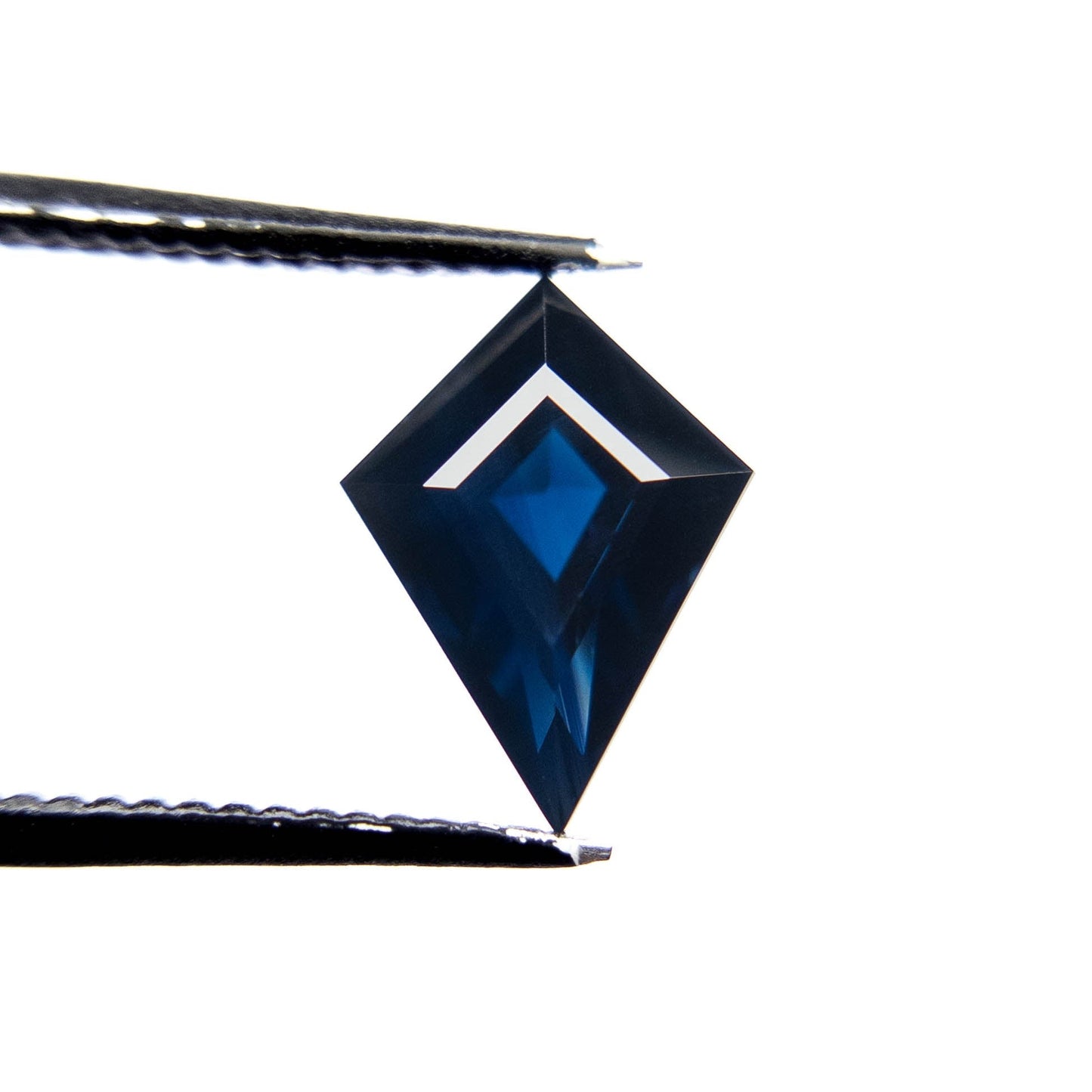 2.24 Carat Deep Blue Step Cut Kite Tanzanian Sapphire