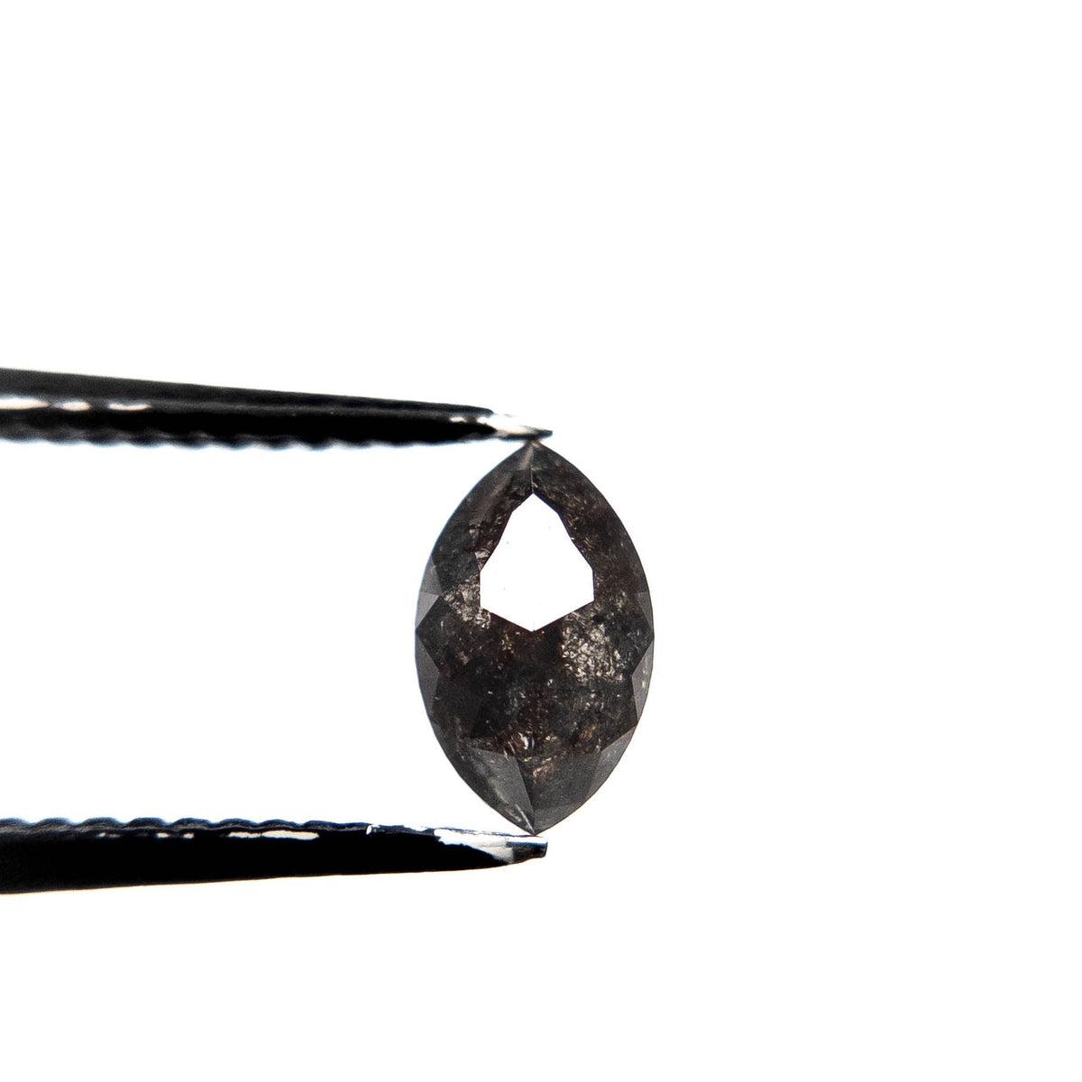 .89 Carat Black Double Cut Marquise Diamond