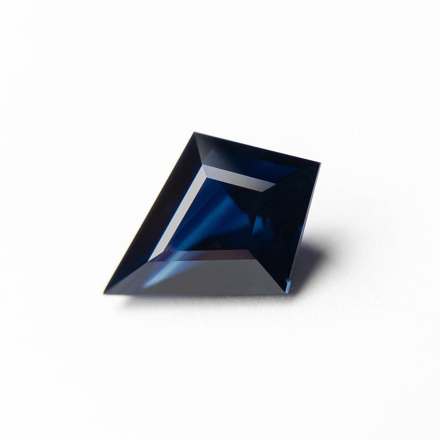 2.24 Carat Deep Blue Step Cut Kite Tanzanian Sapphire
