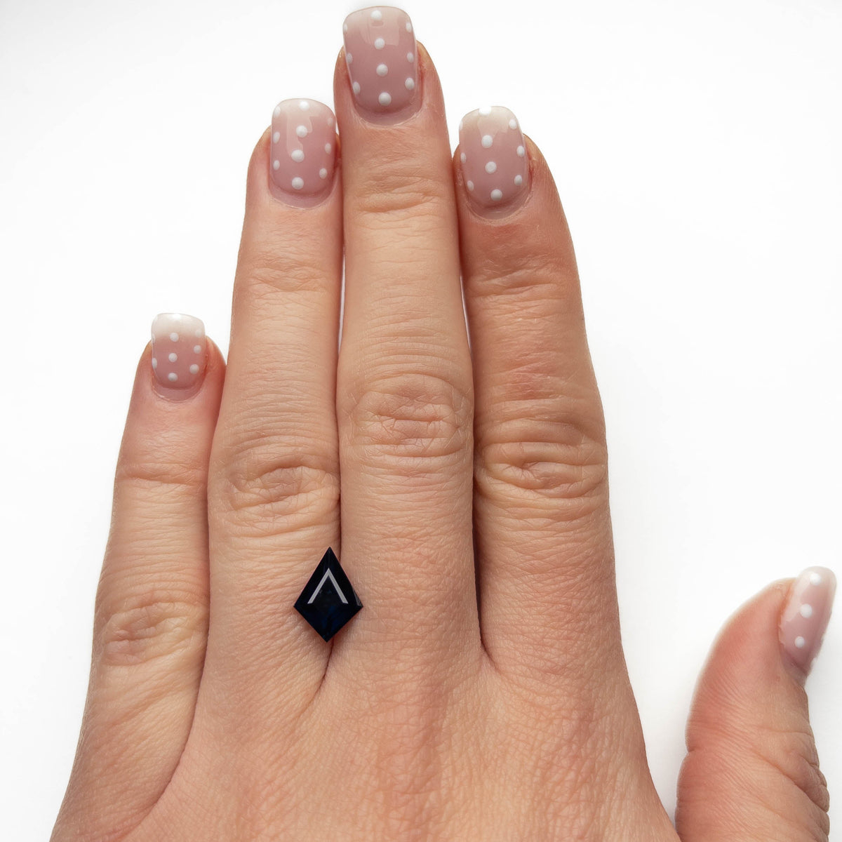 2.24 Carat Deep Blue Step Cut Kite Tanzanian Sapphire