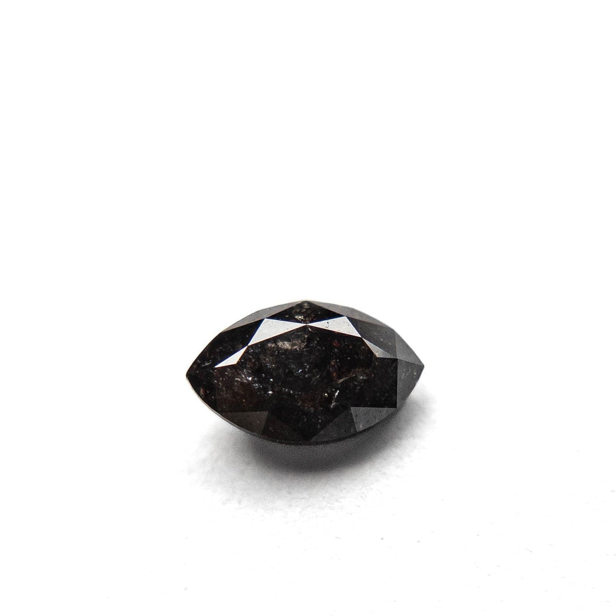 .89 Carat Black Double Cut Marquise Diamond