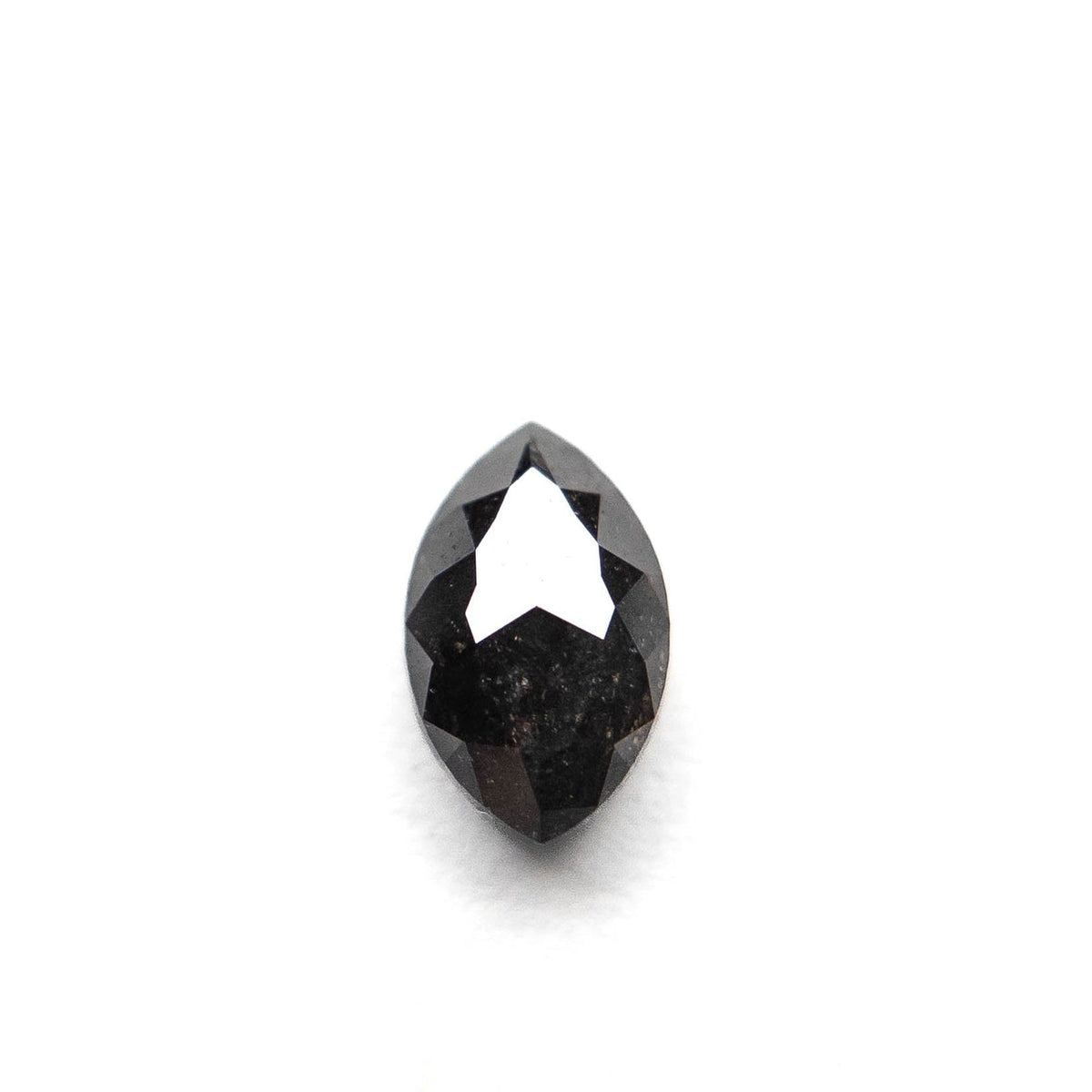 .89 Carat Black Double Cut Marquise Diamond