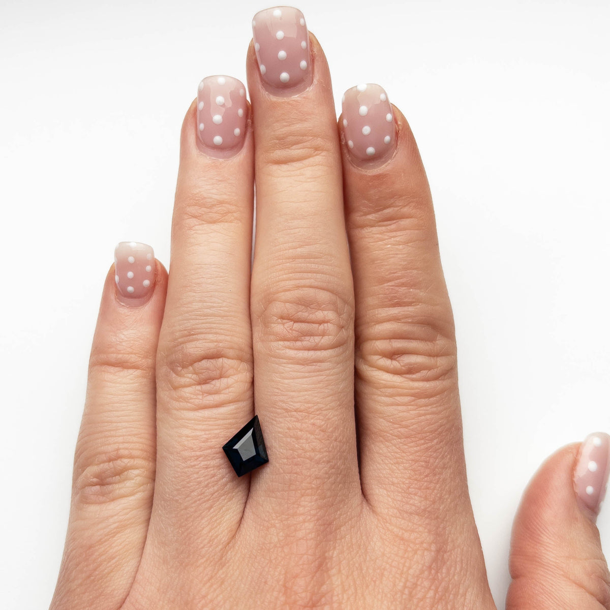 1.97 Carat Deep Blue Step Cut Kite Tanzanian Sapphire