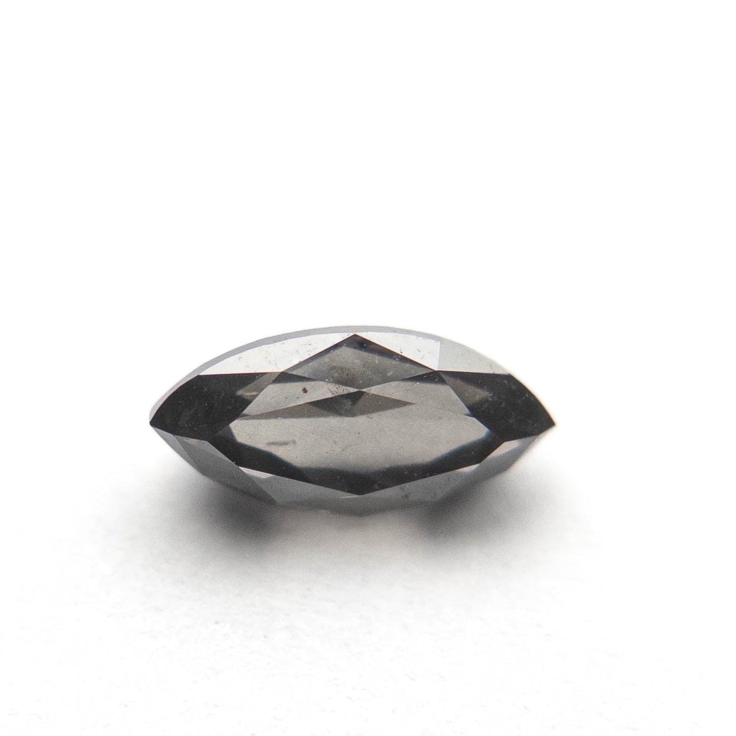 1.32 Carat Salt and Pepper Double Cut Marquise Diamond