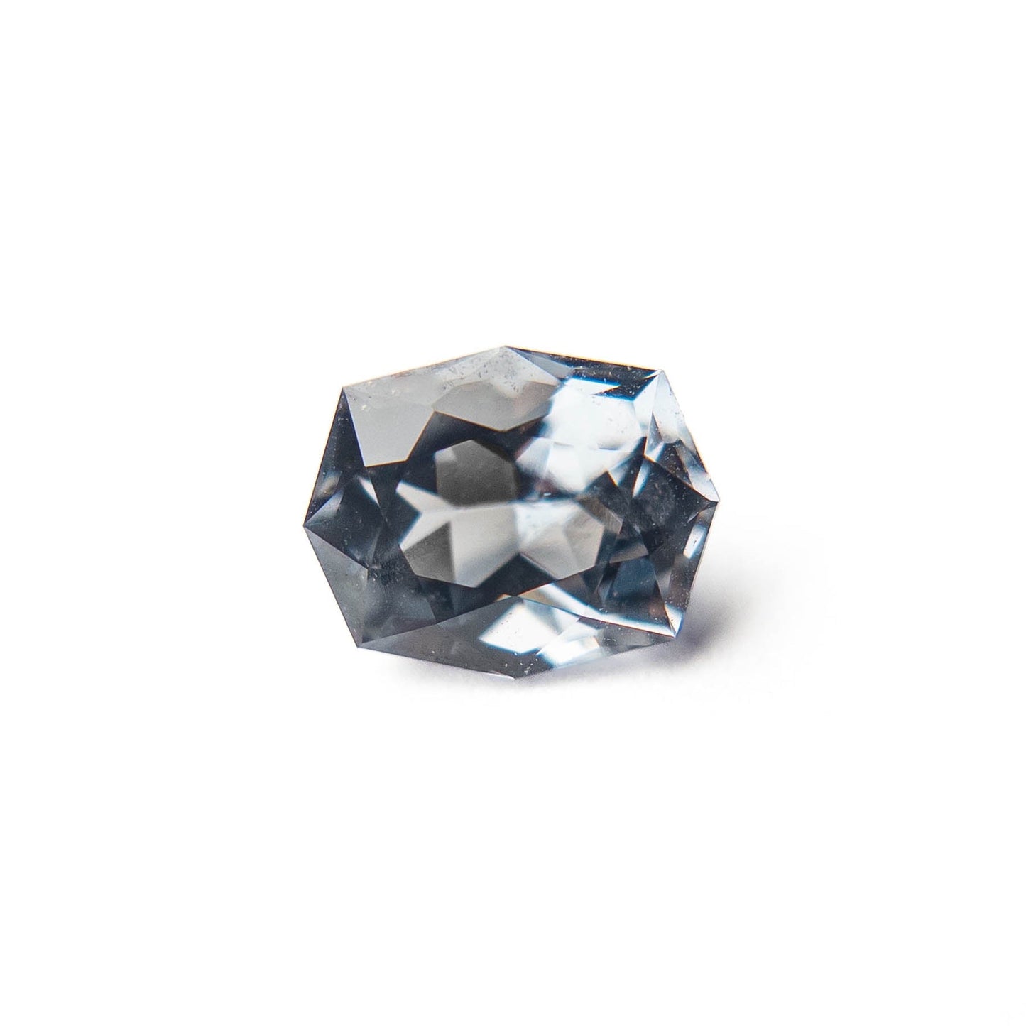 1.87 Carat Grey Brilliant Cut Geometric Spinel