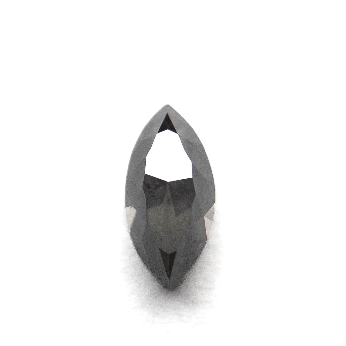 1.32 Carat Salt and Pepper Double Cut Marquise Diamond