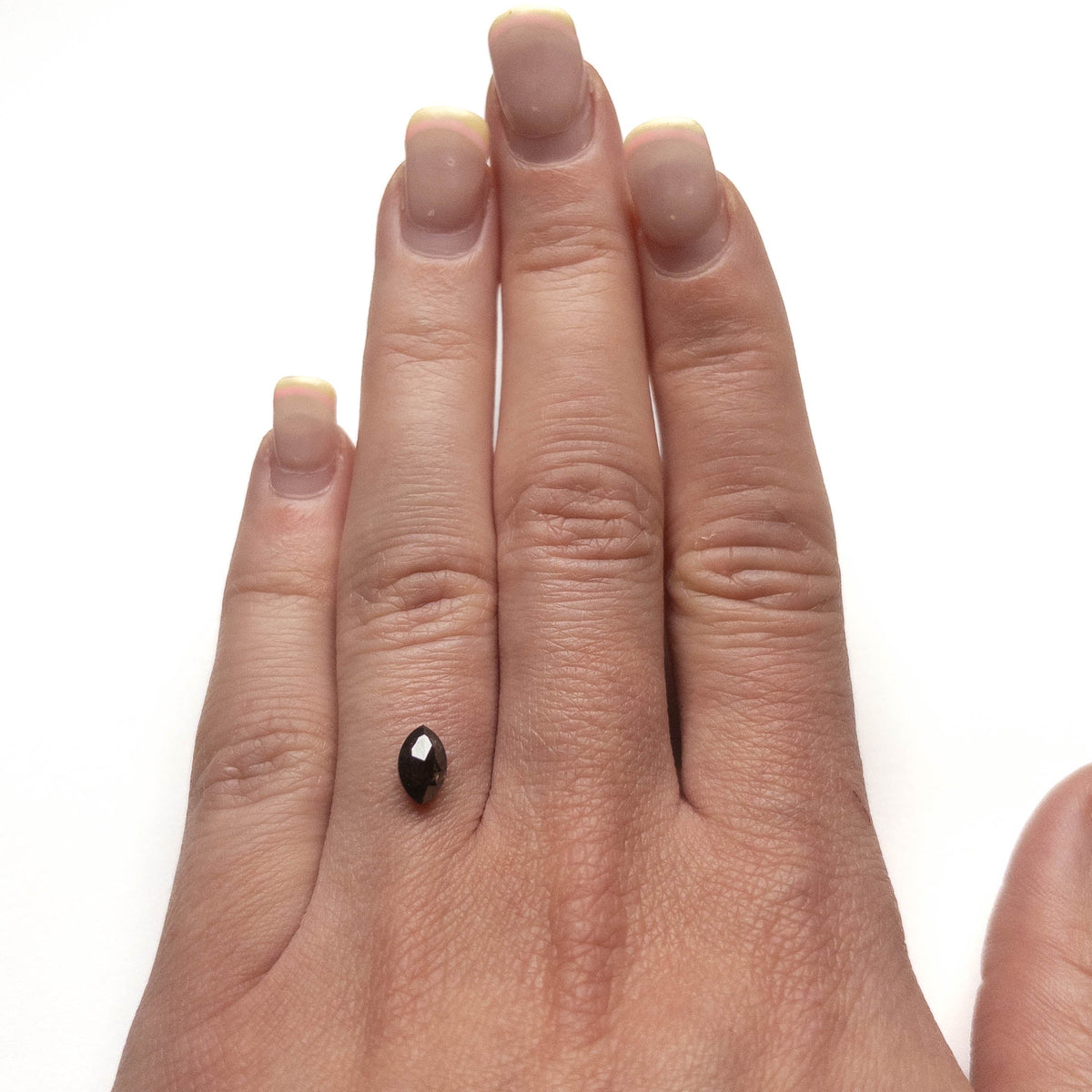 .89 Carat Black Double Cut Marquise Diamond