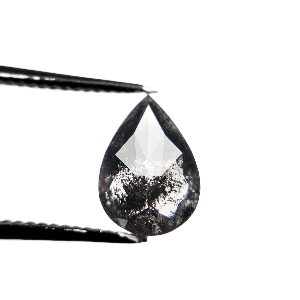 2.30 Carat Black Double Cut Pear Diamond