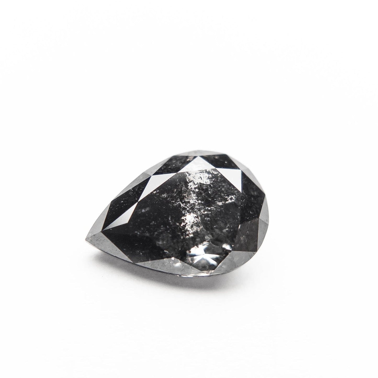 2.30 Carat Black Double Cut Pear Diamond