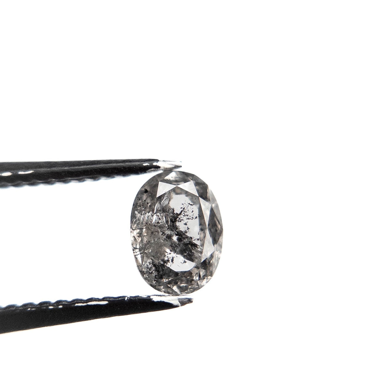 .69 Carat Canadian Salt and Pepper Double Cut Oval Diamond